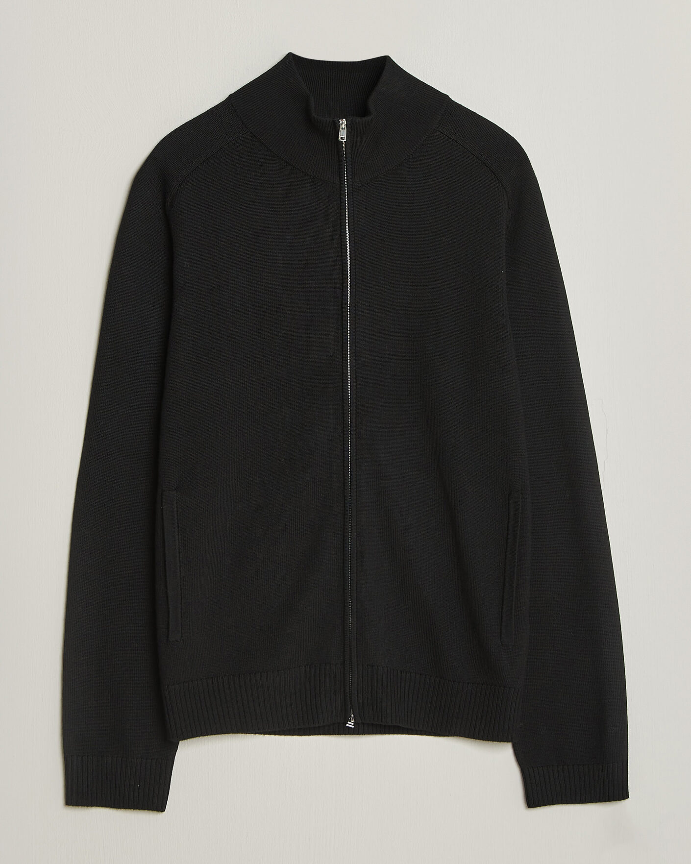 Herren | Pullover | Tiger of Sweden | Cassian Wool Full Zip Black