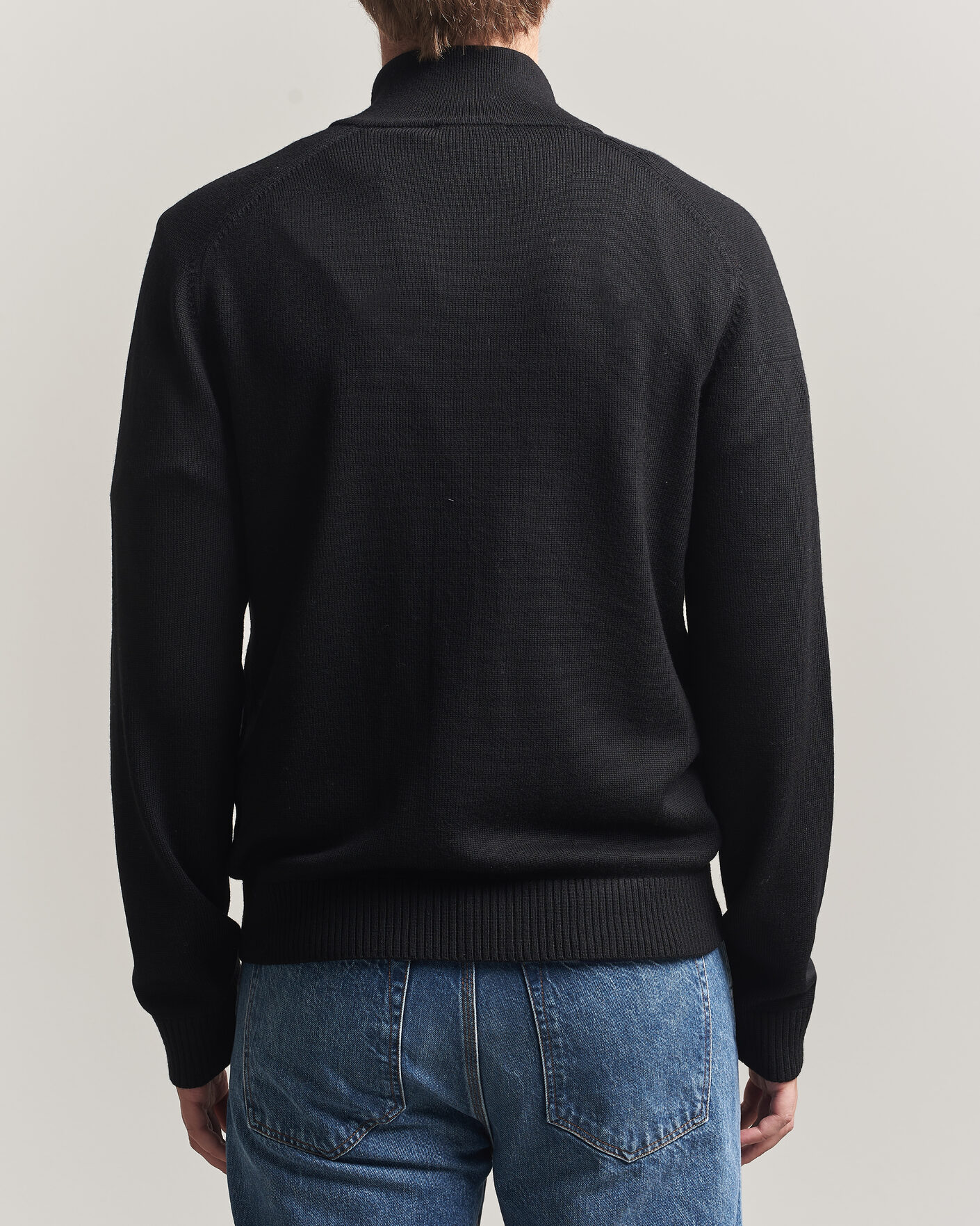 Herren | Pullover | Tiger of Sweden | Cassian Wool Full Zip Black