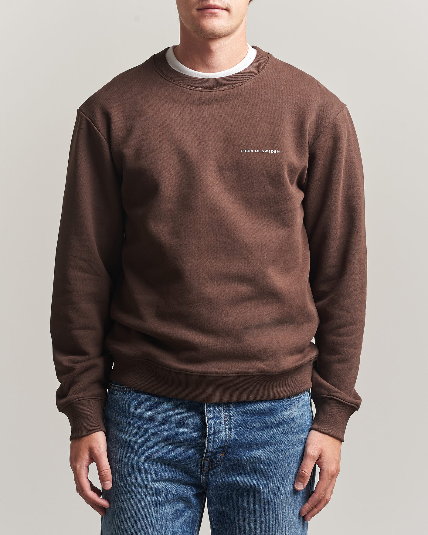 Herren | Pullover | Tiger of Sweden | Emerson Crew Neck Sweatshirt Dark Mahogany