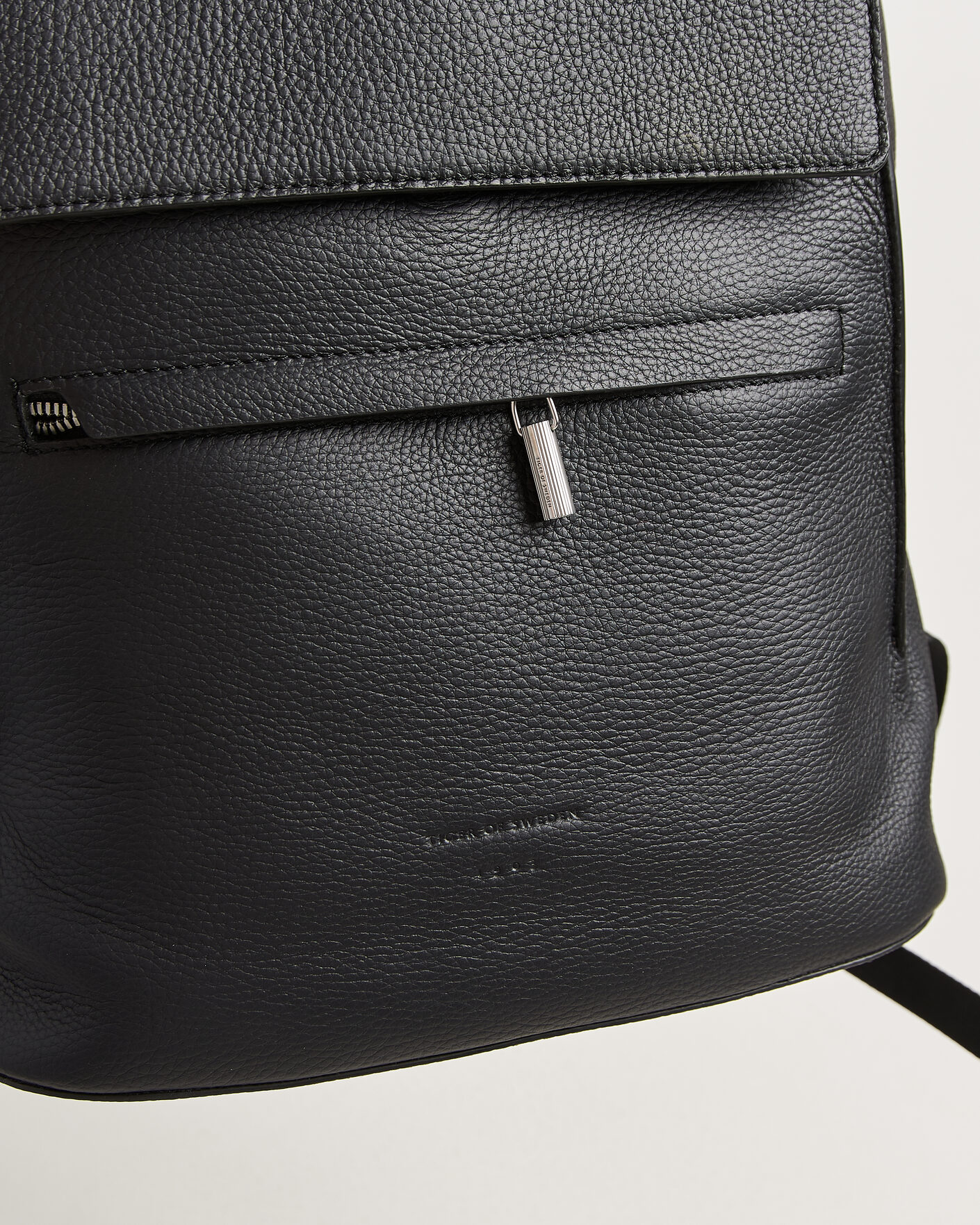 Herren | Taschen | Tiger of Sweden | Vuntir Grained Leather Backpack Black