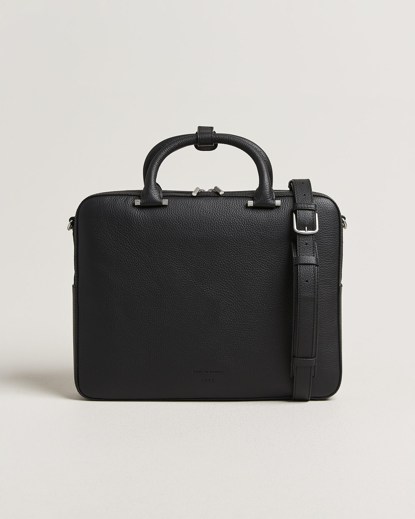 Herren | Taschen | Tiger of Sweden | Valise Grained Leather Briefcase Black