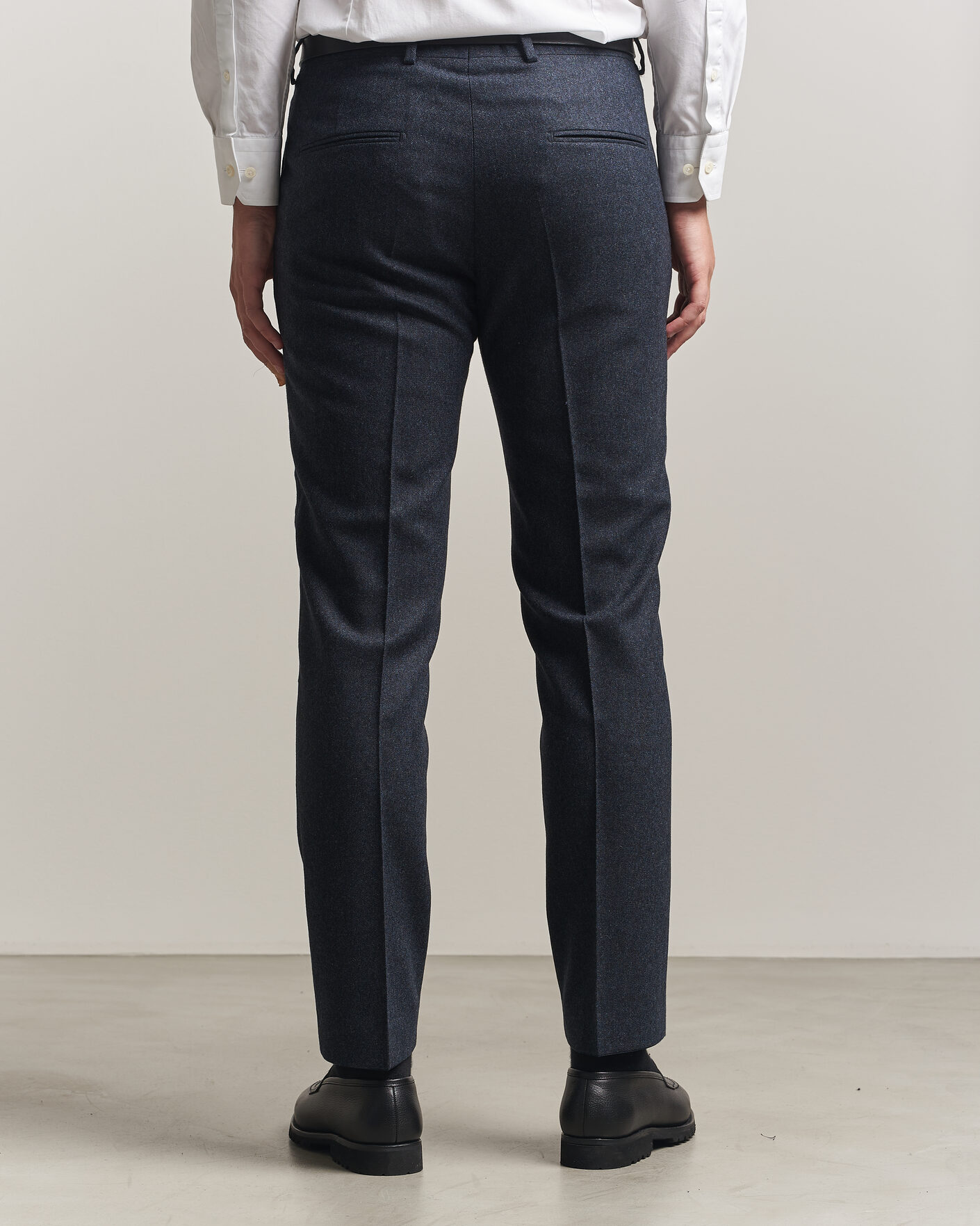 Herren | Hosen | Tiger of Sweden | Tenuta Wool Flannel Suit Trousers Midnight Blue