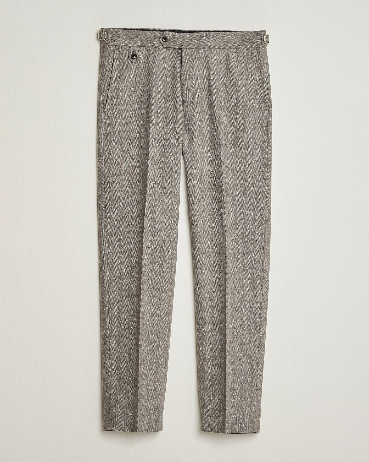 Herren | Hosen | Tiger of Sweden | Tense Wool Donegal Suit Trousers Dark Stone