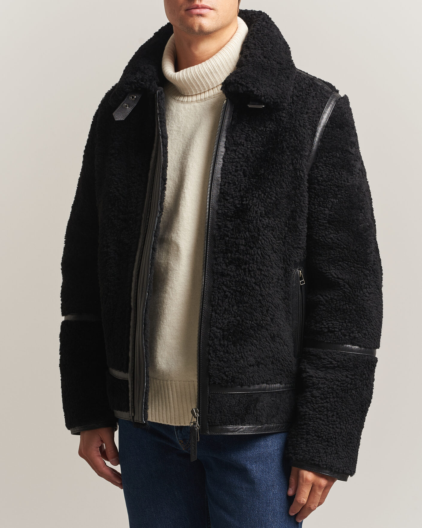 Herren | Jacken | Tiger of Sweden | Viggo Shearling Jacket Black