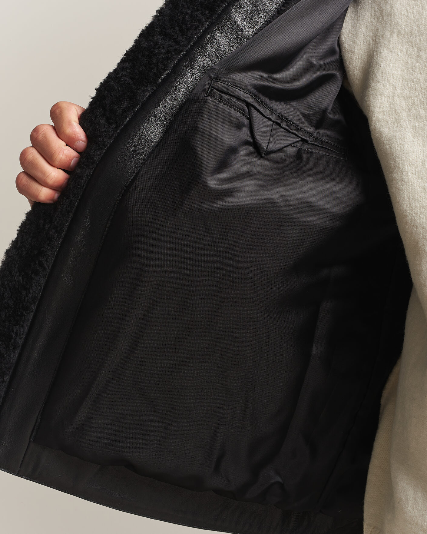 Herren | Jacken | Tiger of Sweden | Viggo Shearling Jacket Black