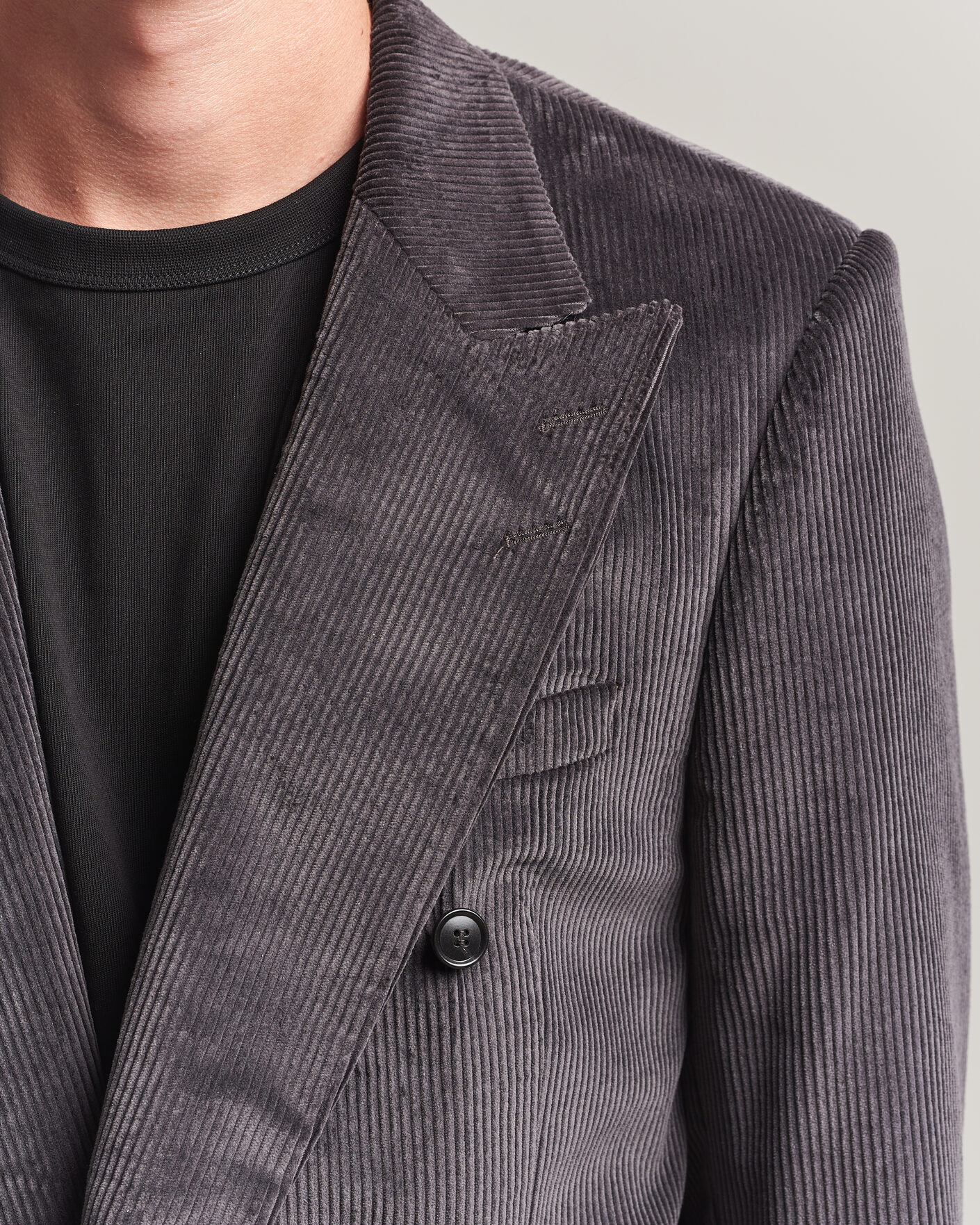 Herren | Sakkos | Tiger of Sweden | 1903 Corduroy Double Breasted Blazer Phantom