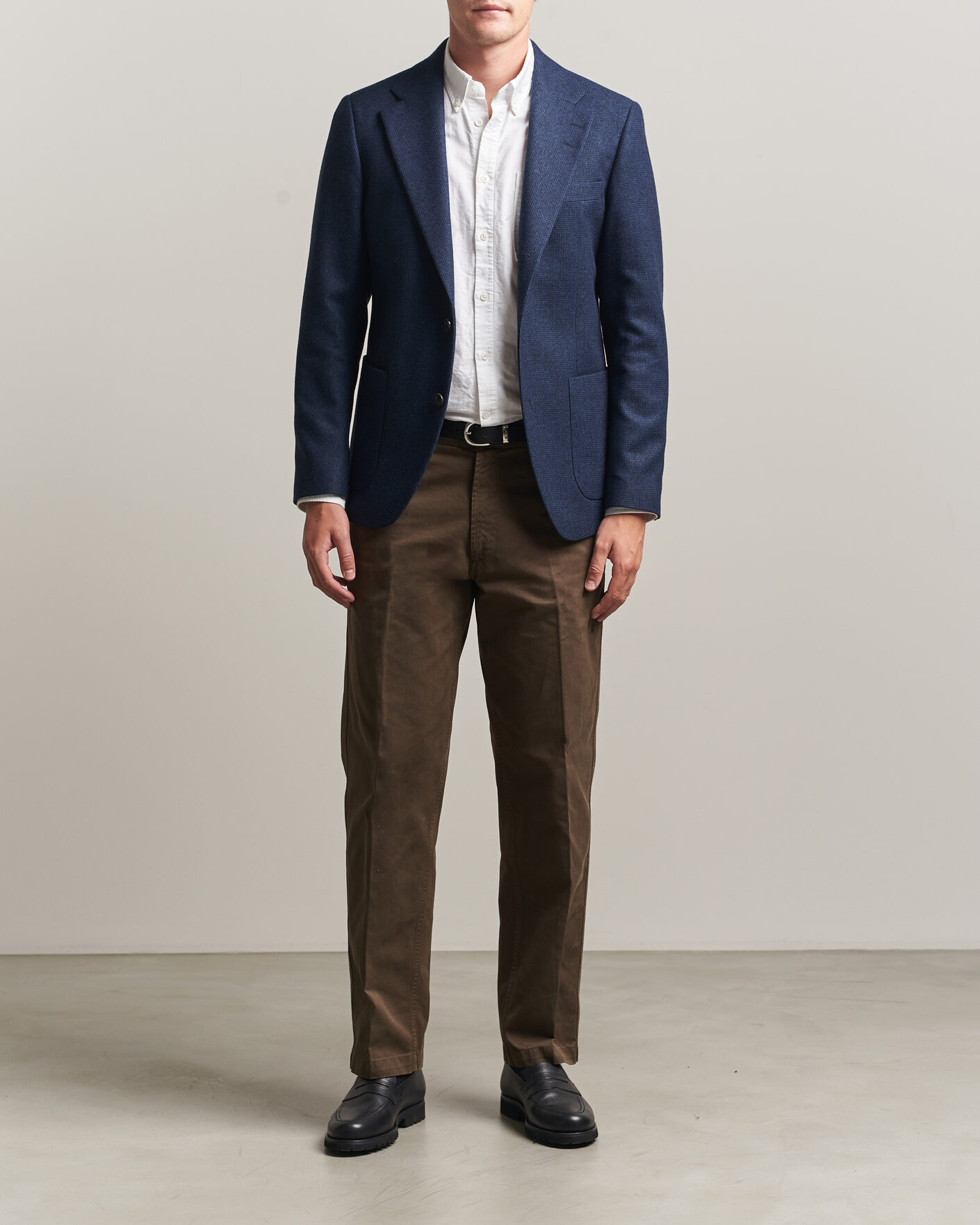 Herren | Sakkos | Tiger of Sweden | Easer Wool Pepita Blazer Sea