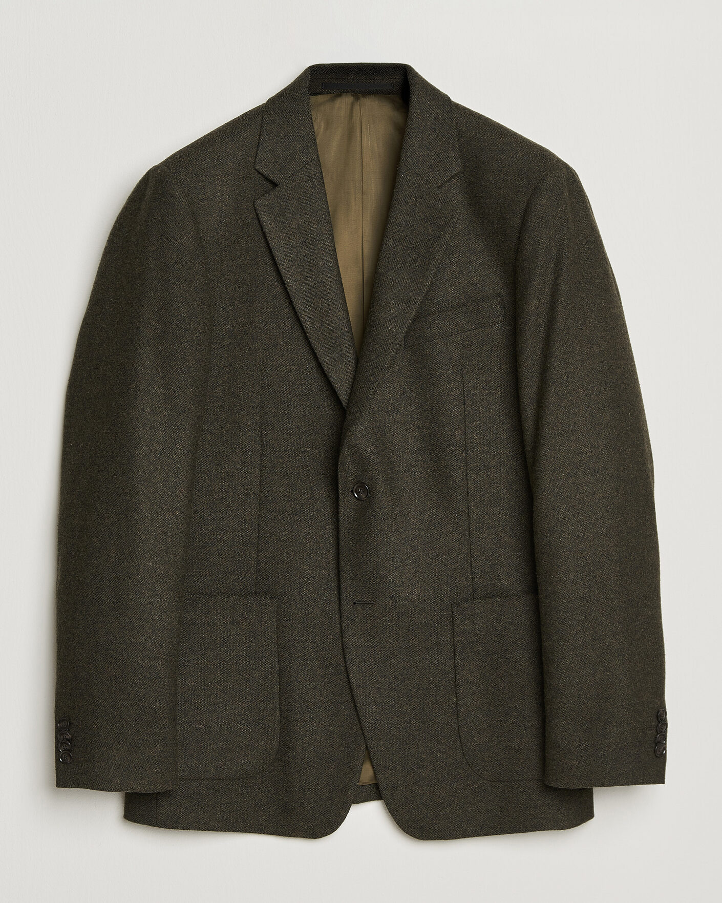 Herren | Sakkos | Tiger of Sweden | Justin Wool Flannel Suit Blazer Muted Canopy