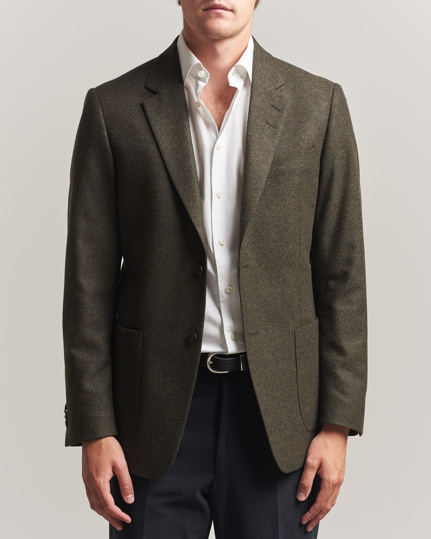 Herren | Sakkos | Tiger of Sweden | Justin Wool Flannel Suit Blazer Muted Canopy