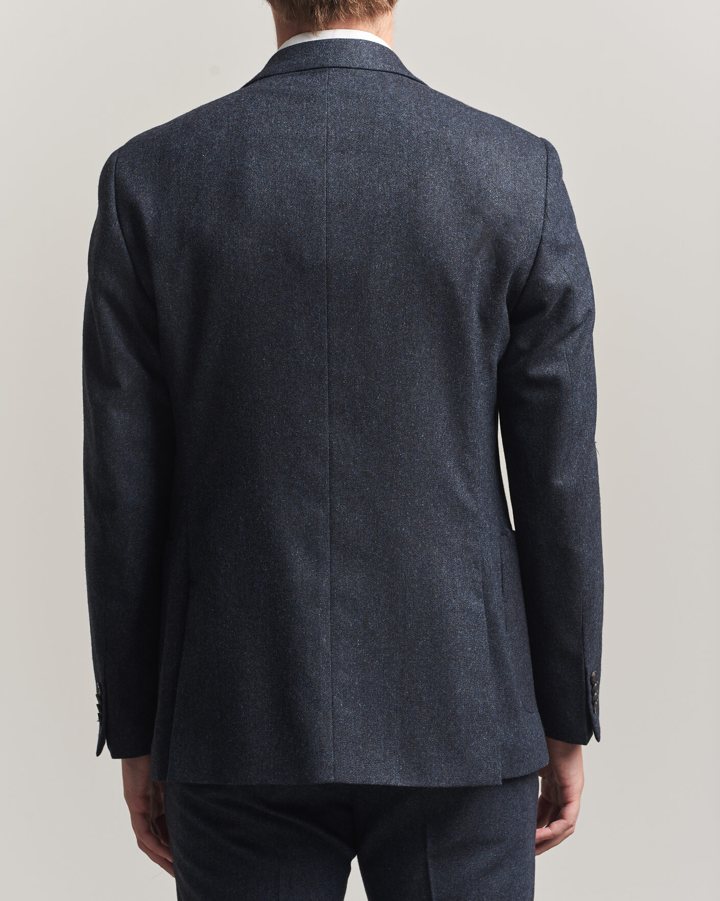Herren | Sakkos | Tiger of Sweden | Justin Wool Flannel Suit Blazer Midnight Blue