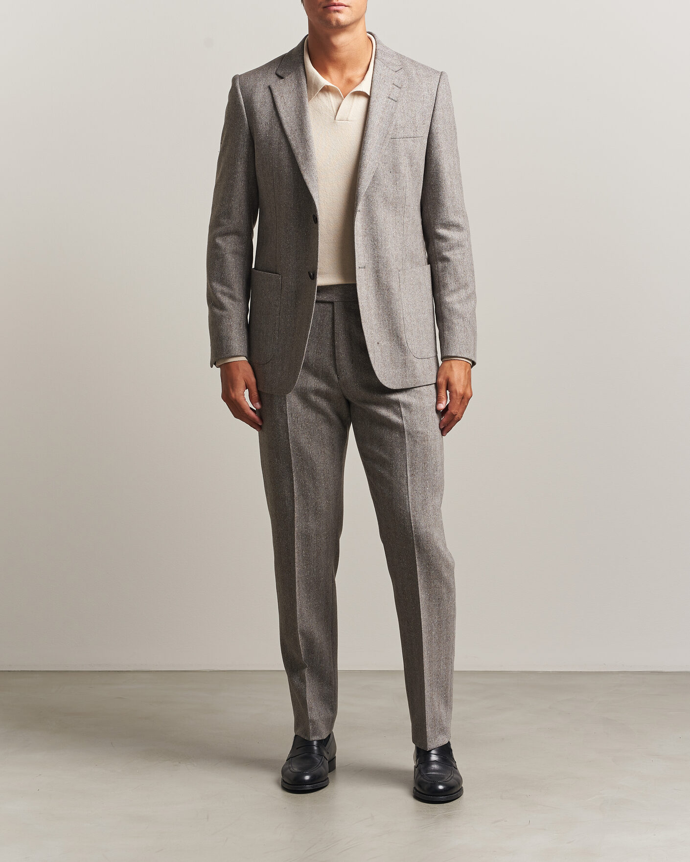 Herren | Sakkos | Tiger of Sweden | Justin Wool Donegal Suit Blazer Dark Stone
