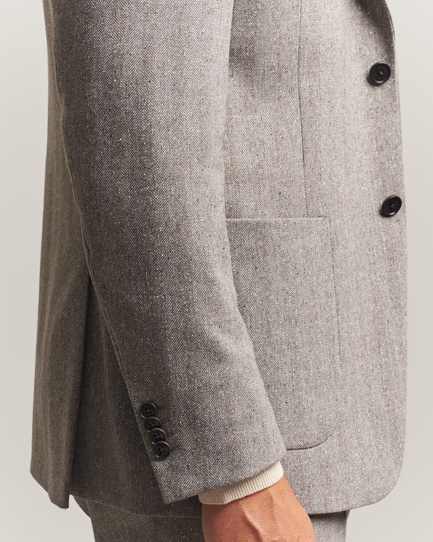 Herren | Sakkos | Tiger of Sweden | Justin Wool Donegal Suit Blazer Dark Stone