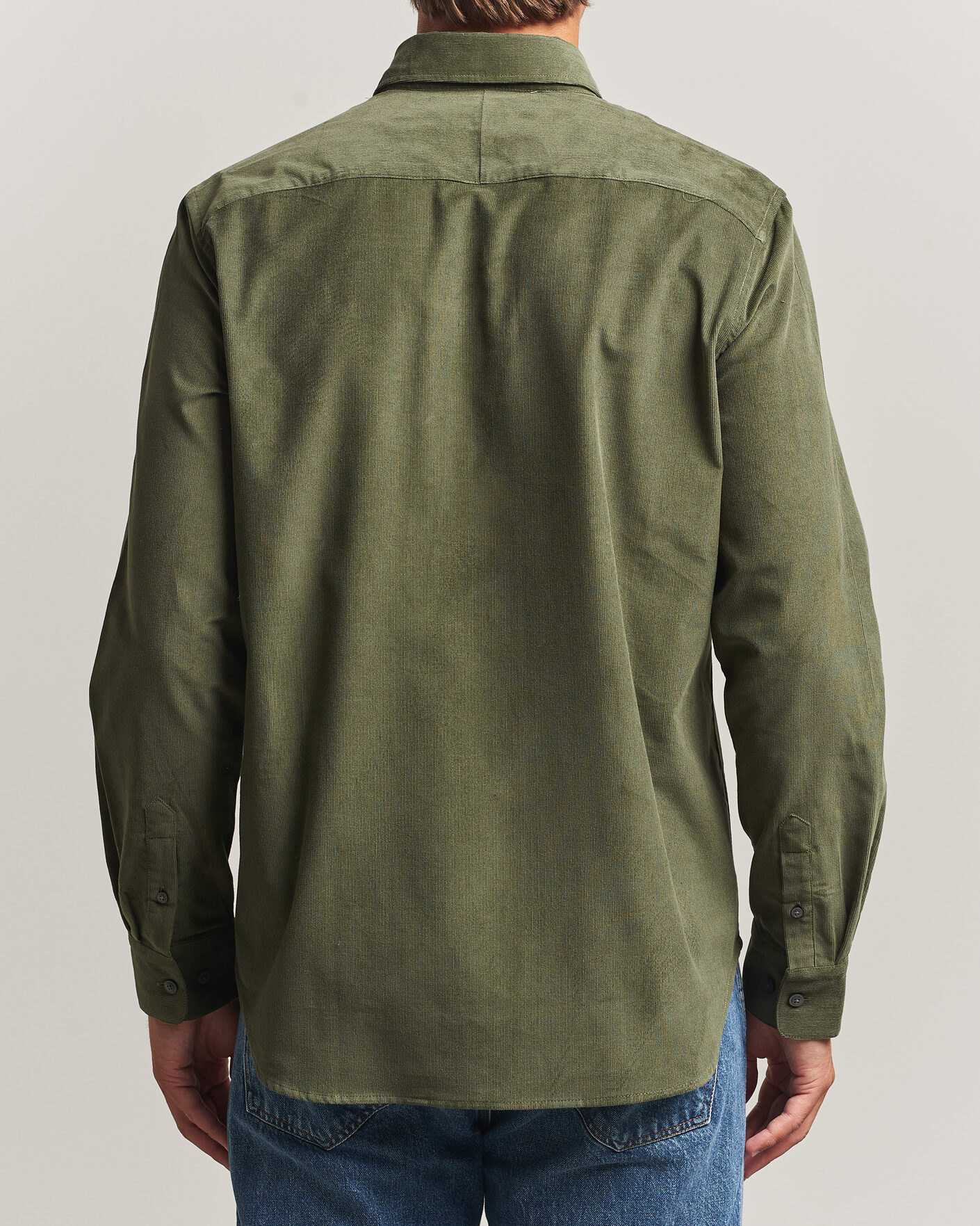 Herren | Hemden | Tiger of Sweden | Bjorn Corduroy Shirt City Green