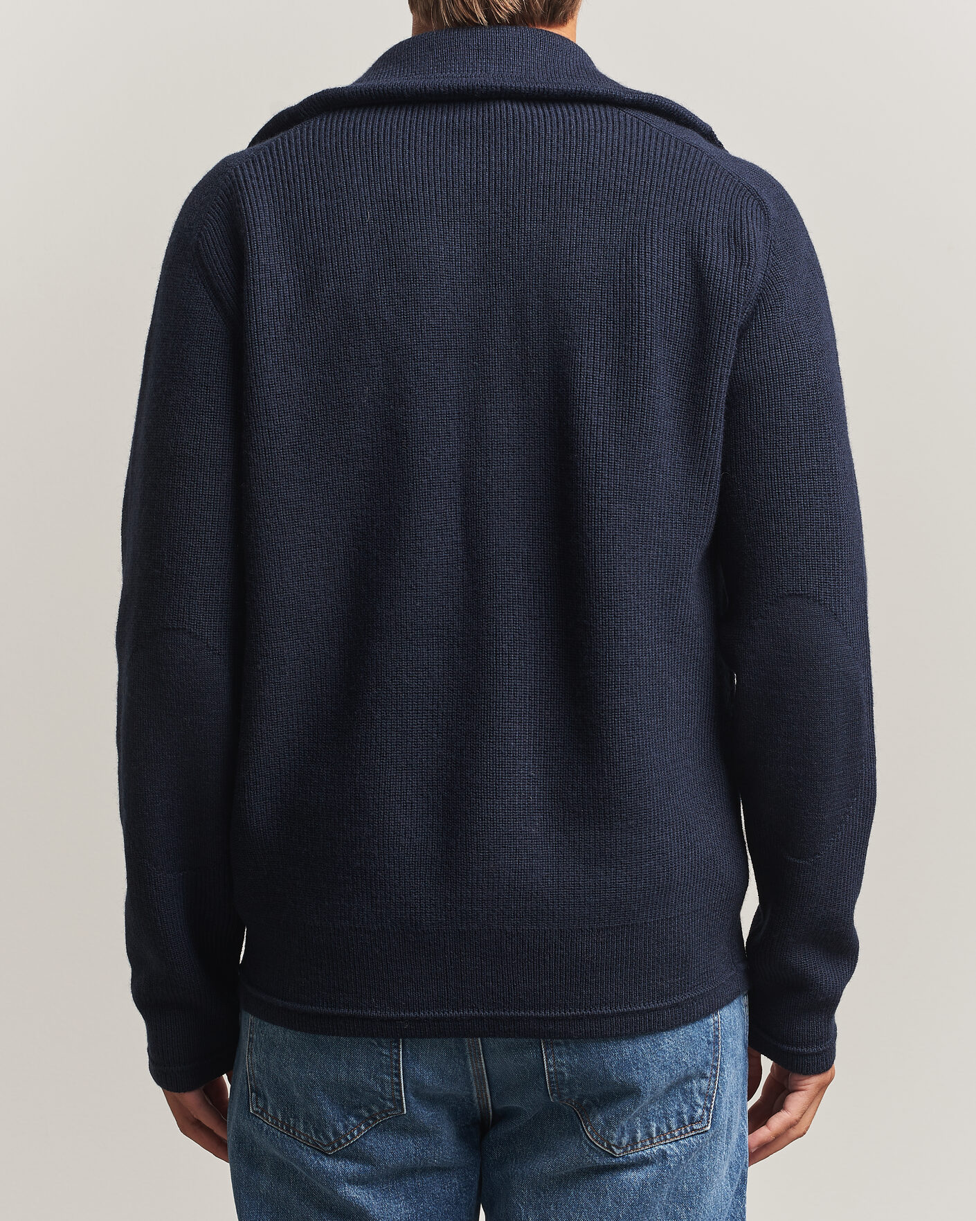 Herren | Pullover | Tiger of Sweden | Leander Wool Knitted Cardigan Night Grape