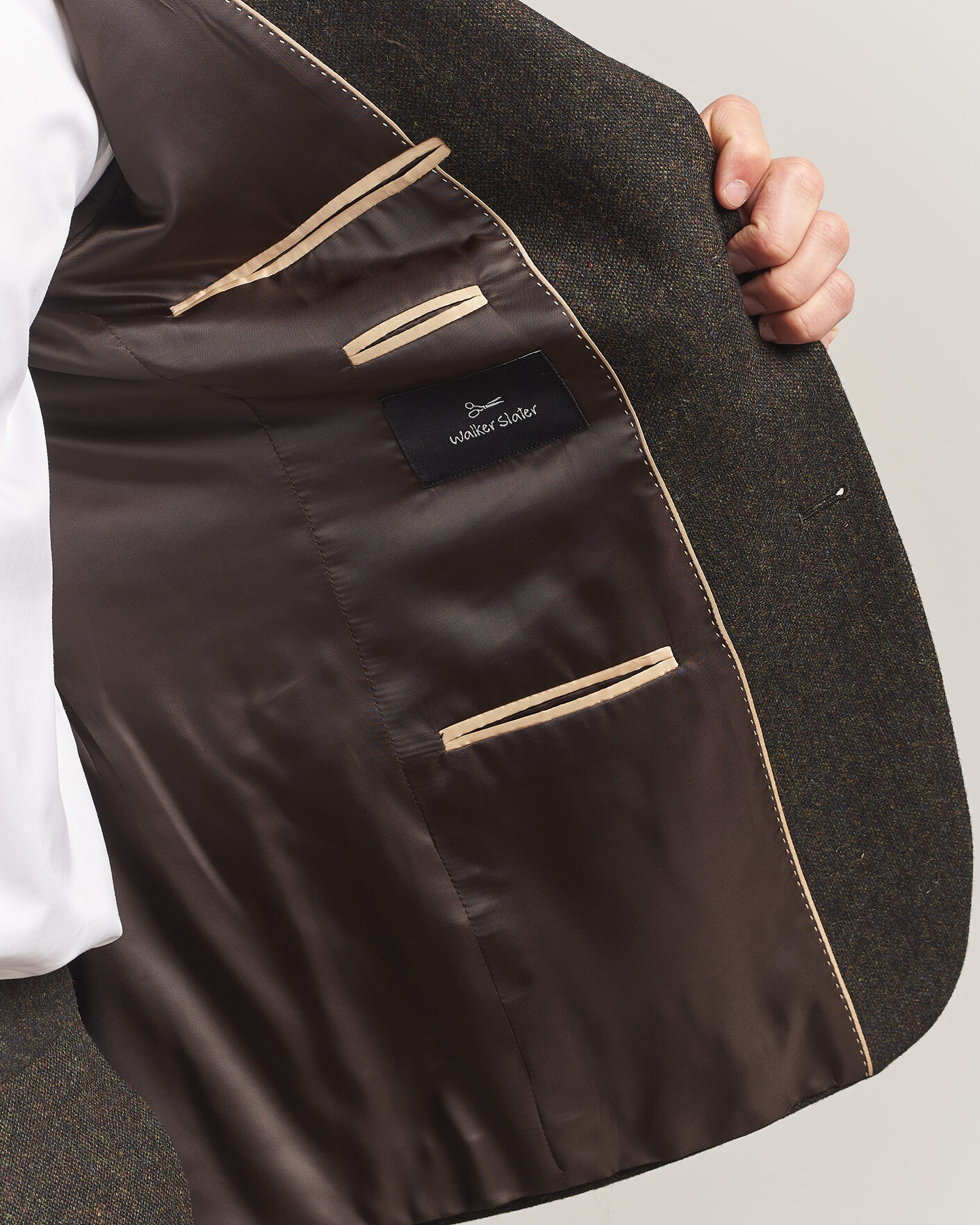Herren | Sakkos | Walker Slater | Edward Shetland Wool Donegal Blazer Brown