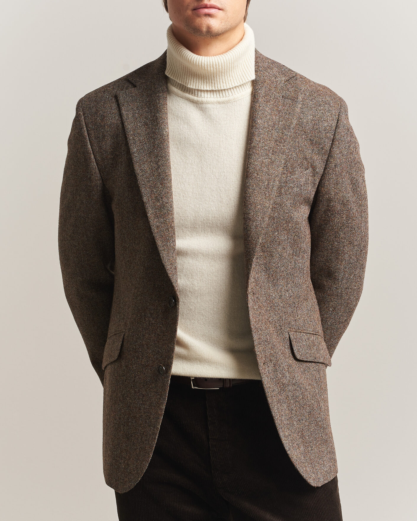 Herren | Sakkos | Walker Slater | Edward Shetland Wool Donegal Blazer Tobacco