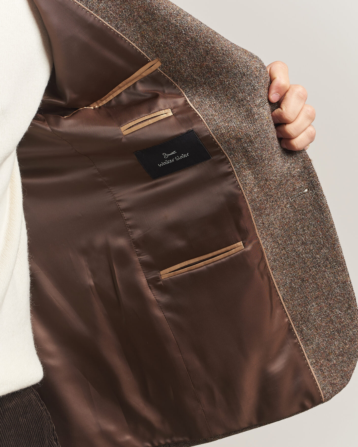 Herren | Sakkos | Walker Slater | Edward Shetland Wool Donegal Blazer Tobacco