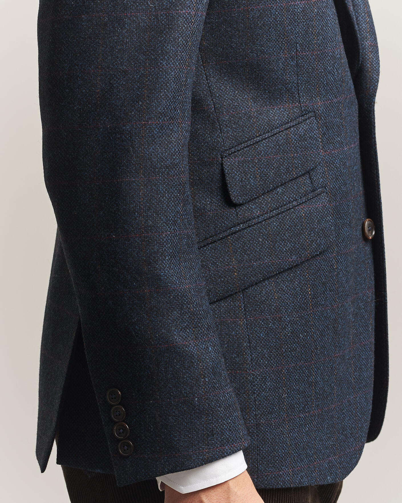 Herren | Sakkos | Walker Slater | Edward Lambswool Windowpane Blazer Navy