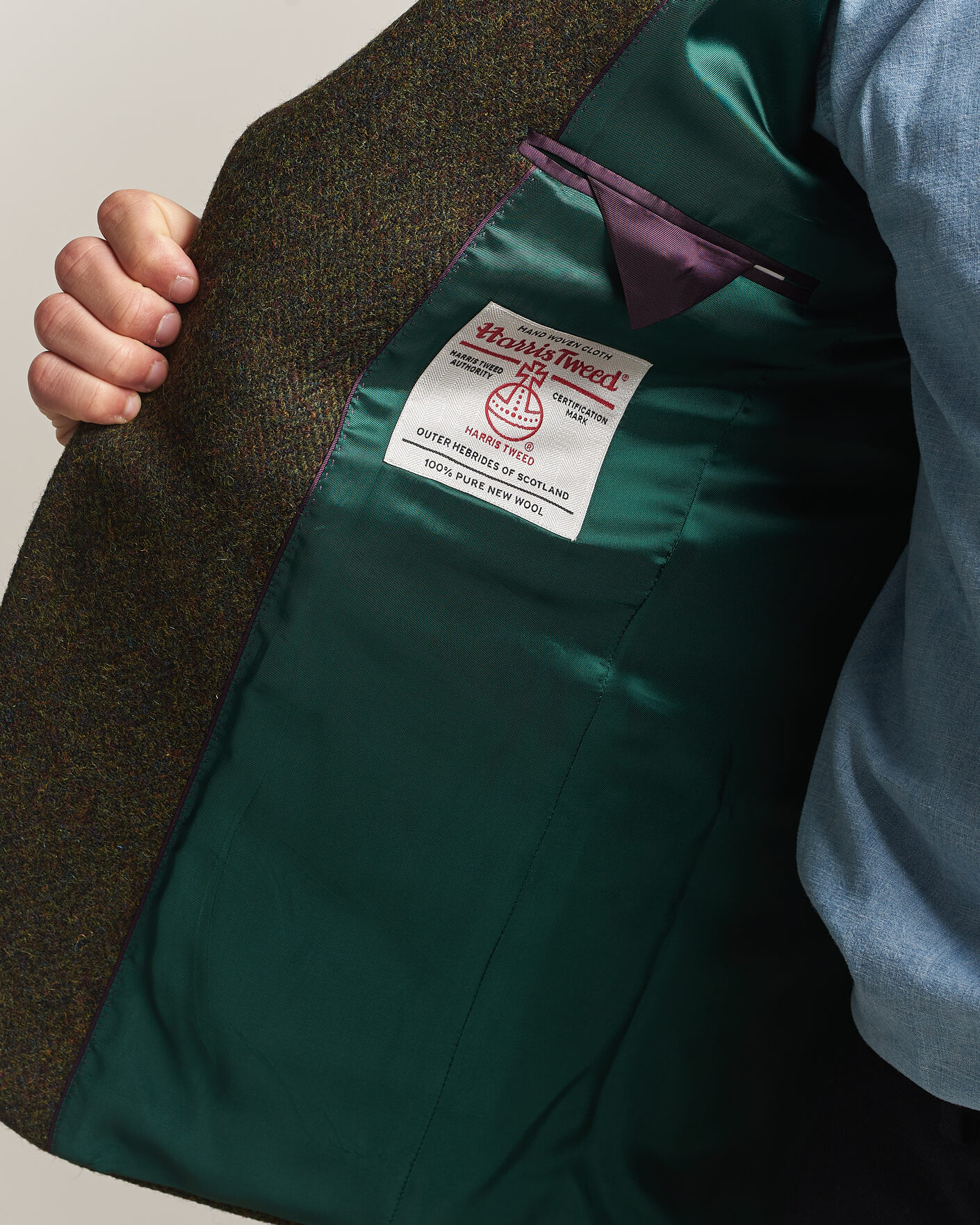 Herren | Sakkos | Walker Slater | Edward Harris Tweed Herringbone Blazer Green