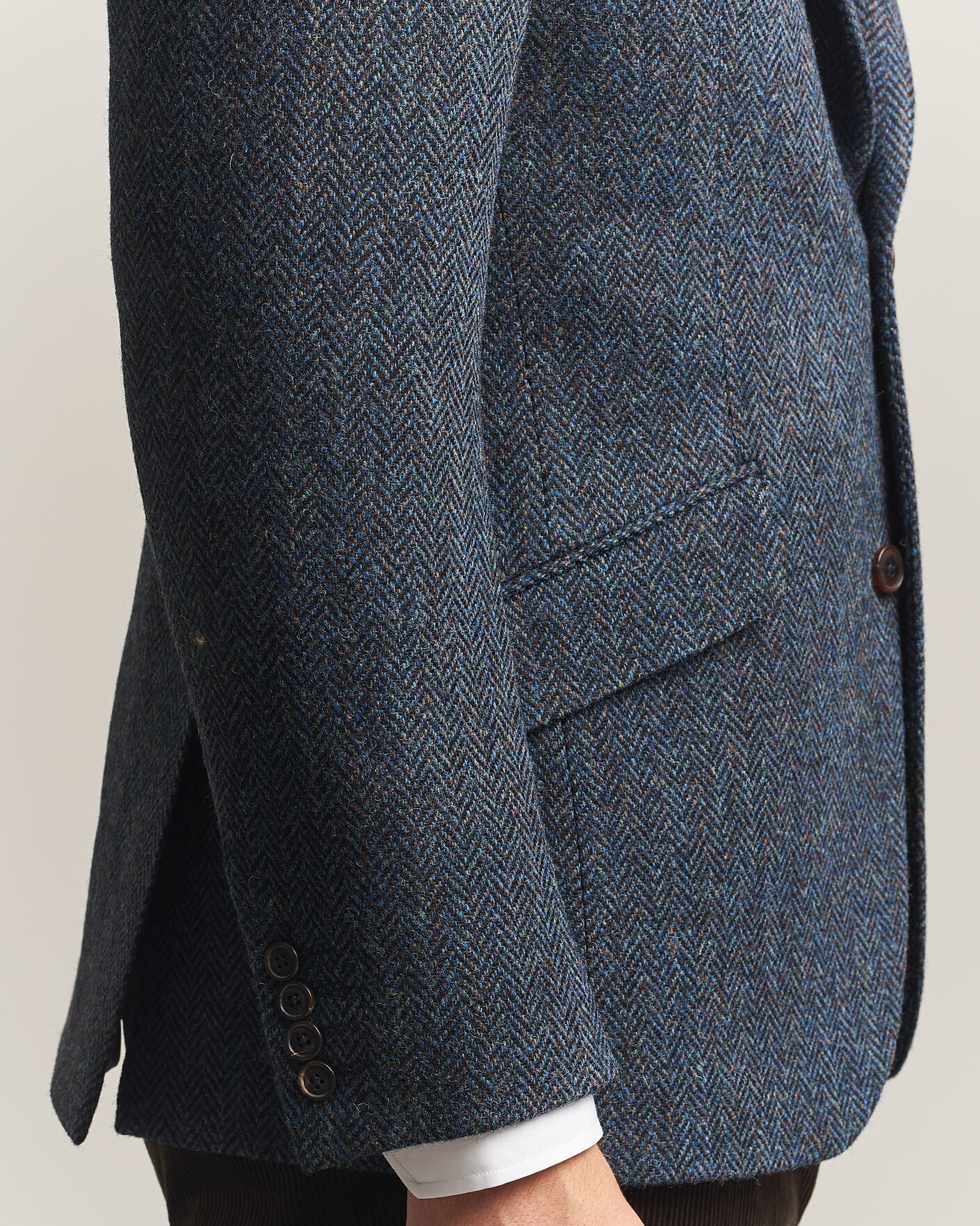 Herren | Sakkos | Walker Slater | Edward Harris Tweed Herringbone Blazer Navy