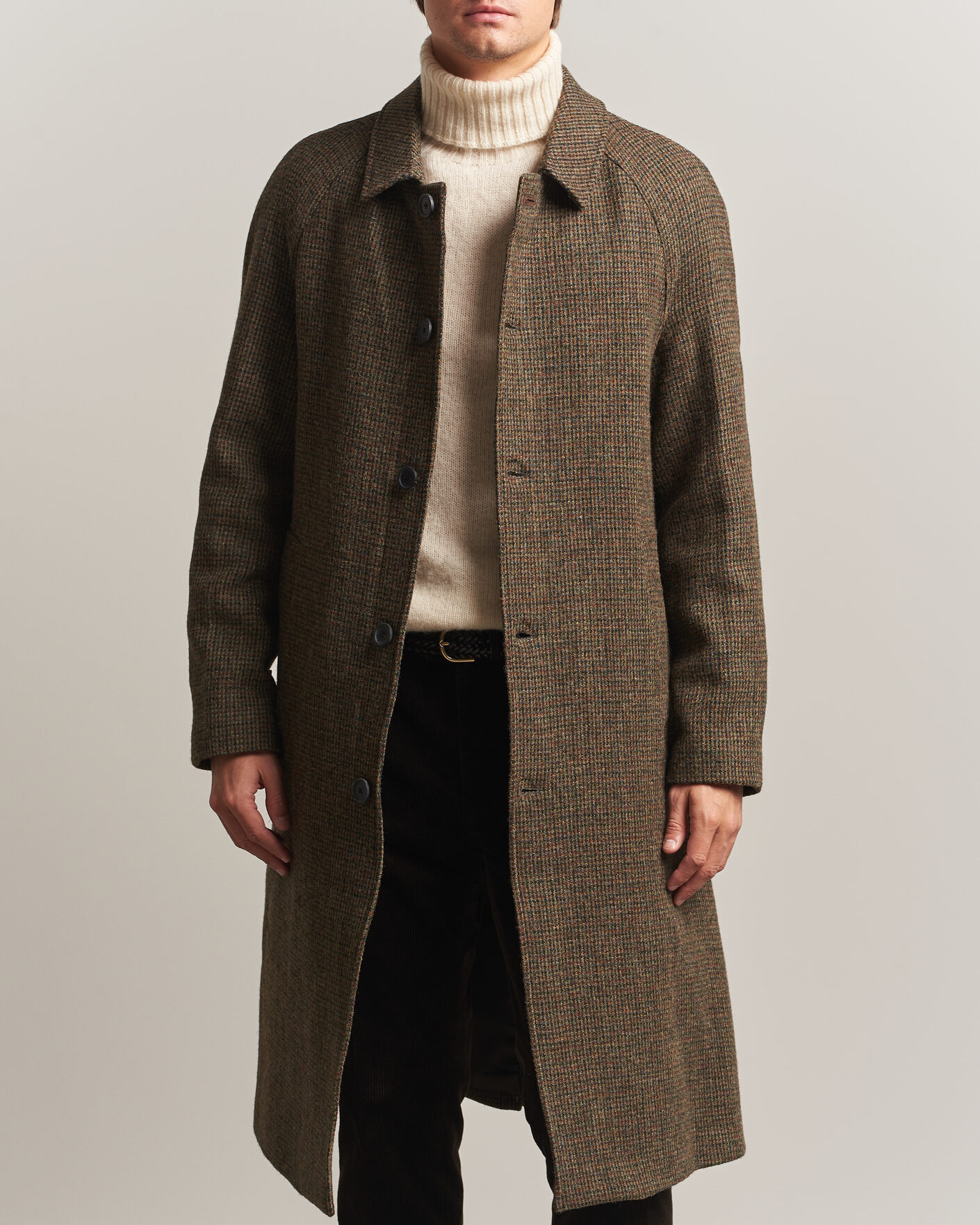 Herren | Jacken | Walker Slater | Sherlock Harris Tweed Microcheck Coat Amber Brown
