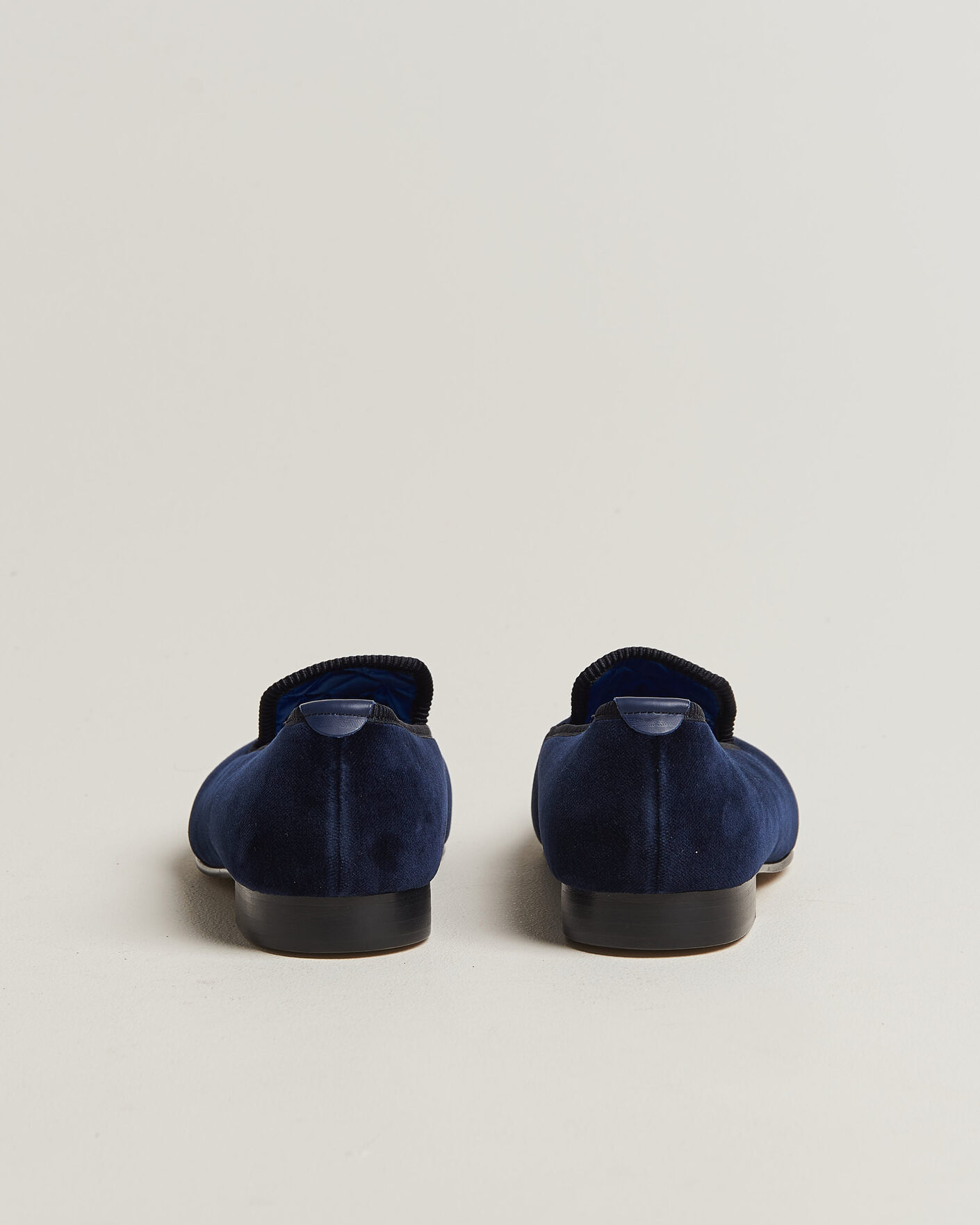 Herren | Loafer | Bowhill & Elliott | Plain Albert Pump Navy Velvet