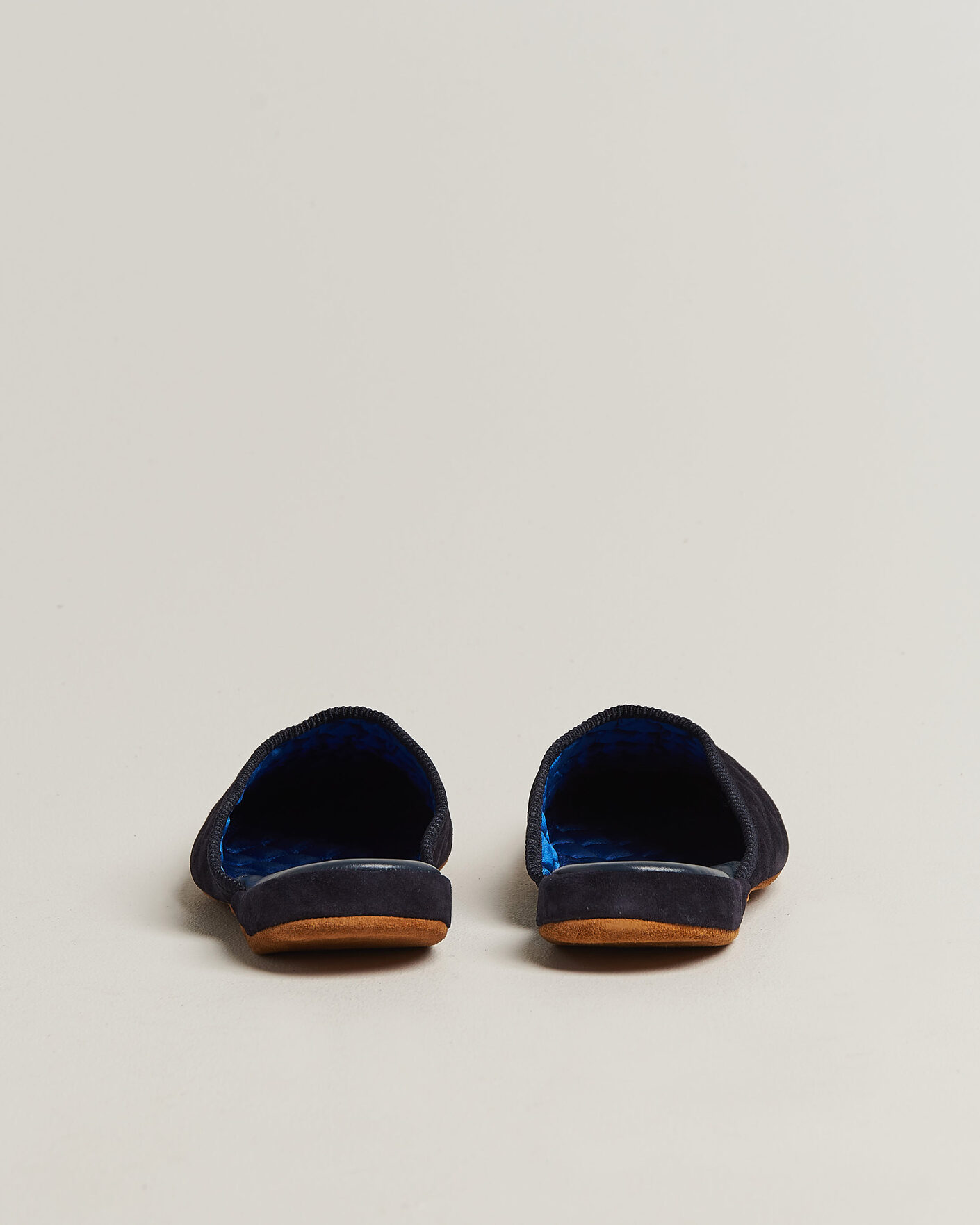 Herren | Sandalen & Pantoletten | Bowhill & Elliott | Mule Slipper Quilt Lining Navy Suede