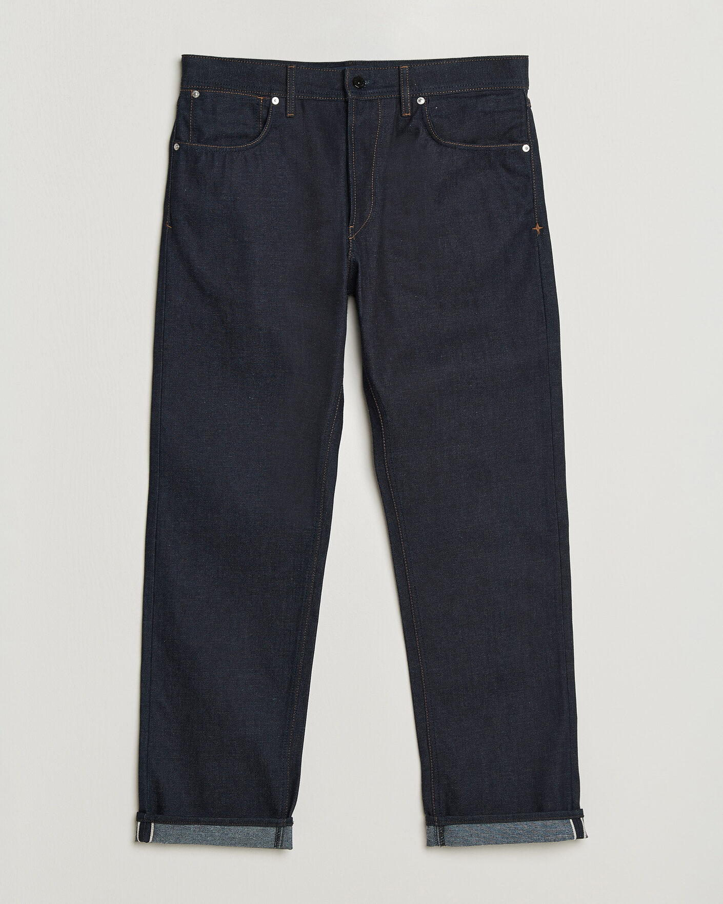 Herren | Jeans | Stone Island | Regular Straight Fit Selvedge Jeans Blue Raw