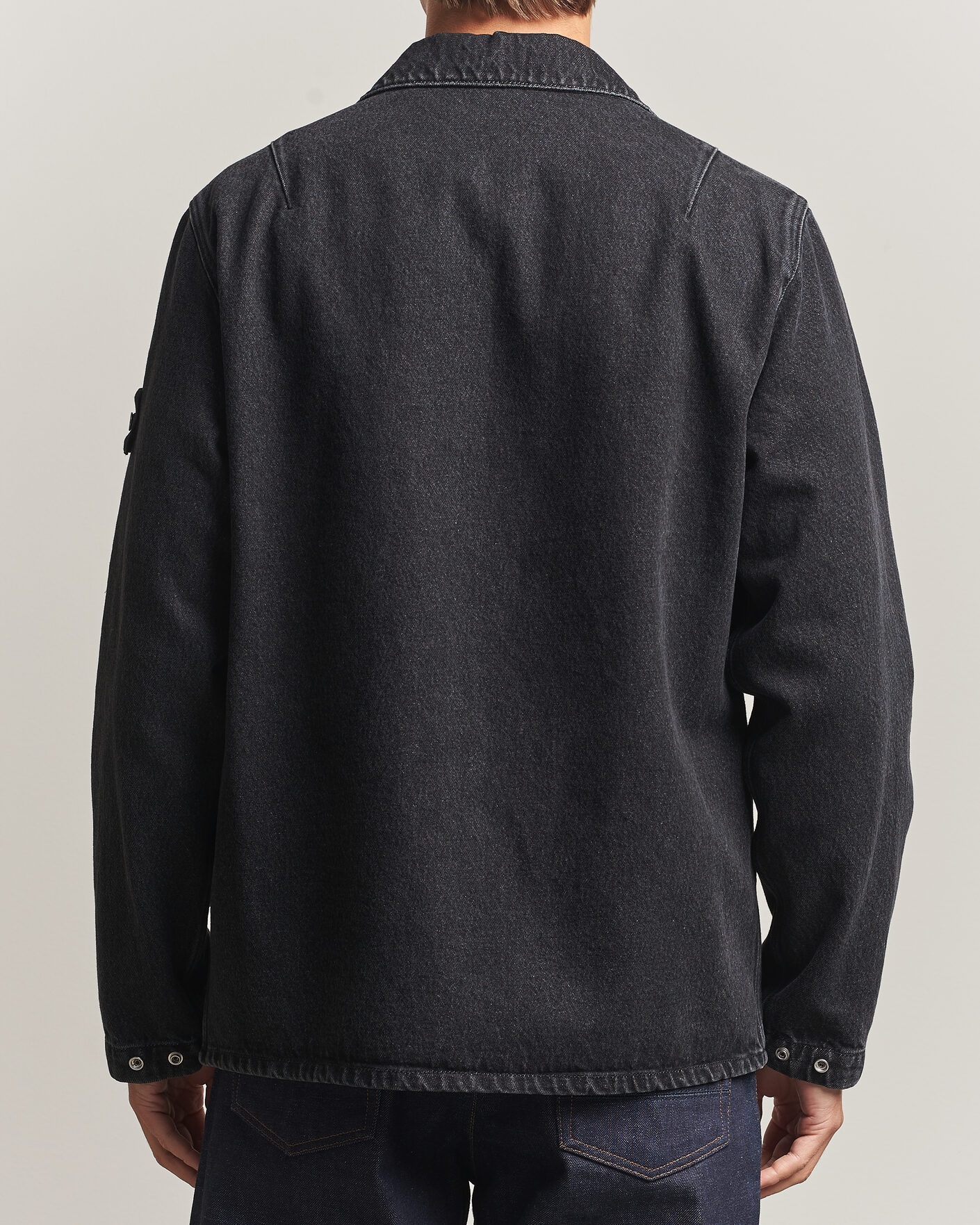 Herren | Hemden | Stone Island | Denim Overshirt Black Medium Wash