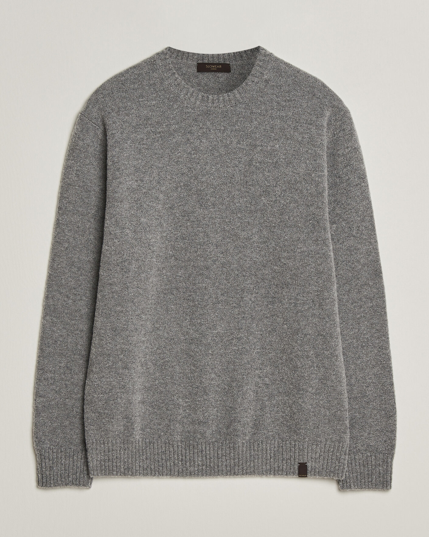 Herren | Pullover | Zanone | Wool Boucle Crew Neck Grey Melange