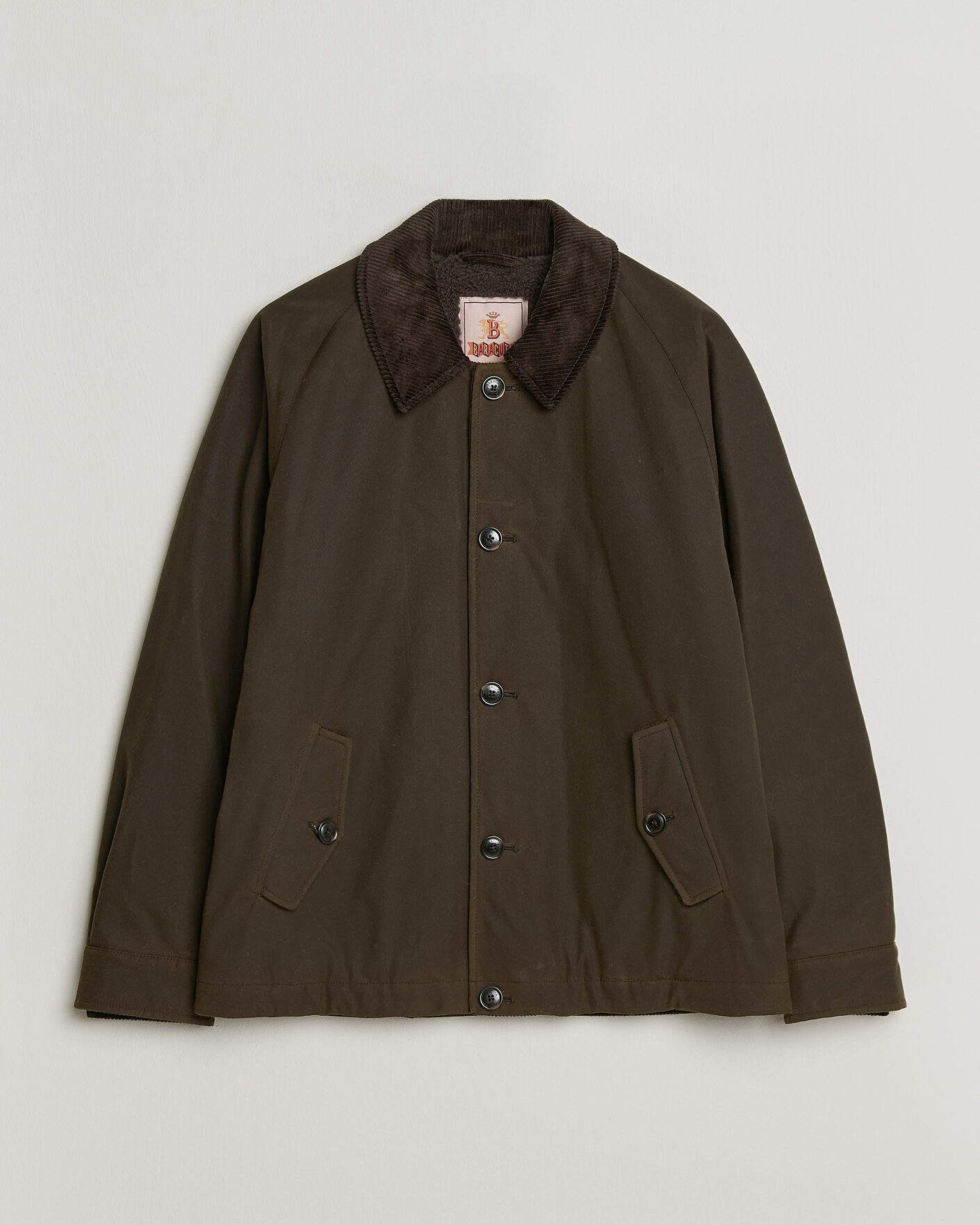 Herren | Jacken | Baracuta | Waxed Sherling Lined Deck Jacket Deep Moss