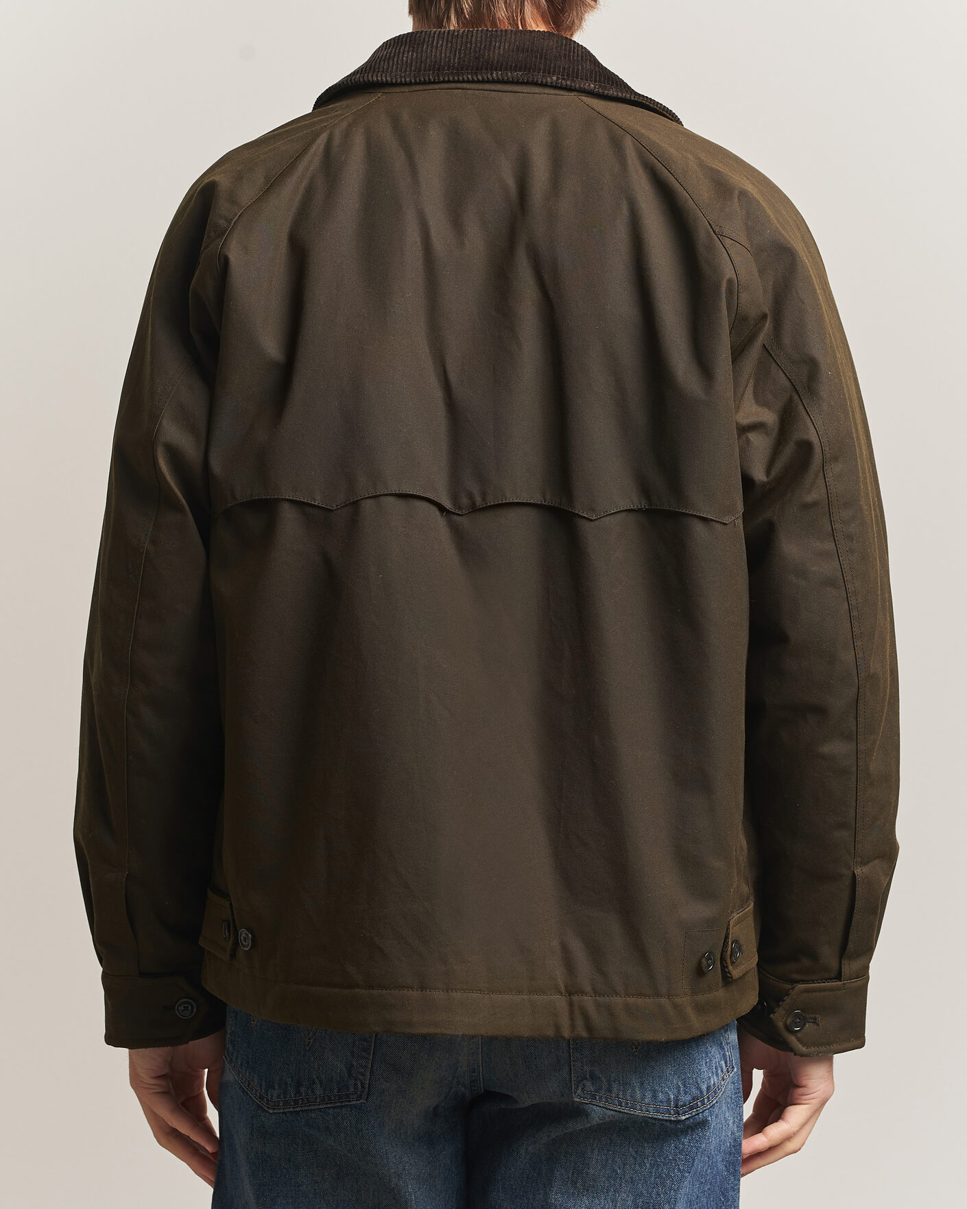 Herren | Jacken | Baracuta | Waxed Sherling Lined Deck Jacket Deep Moss