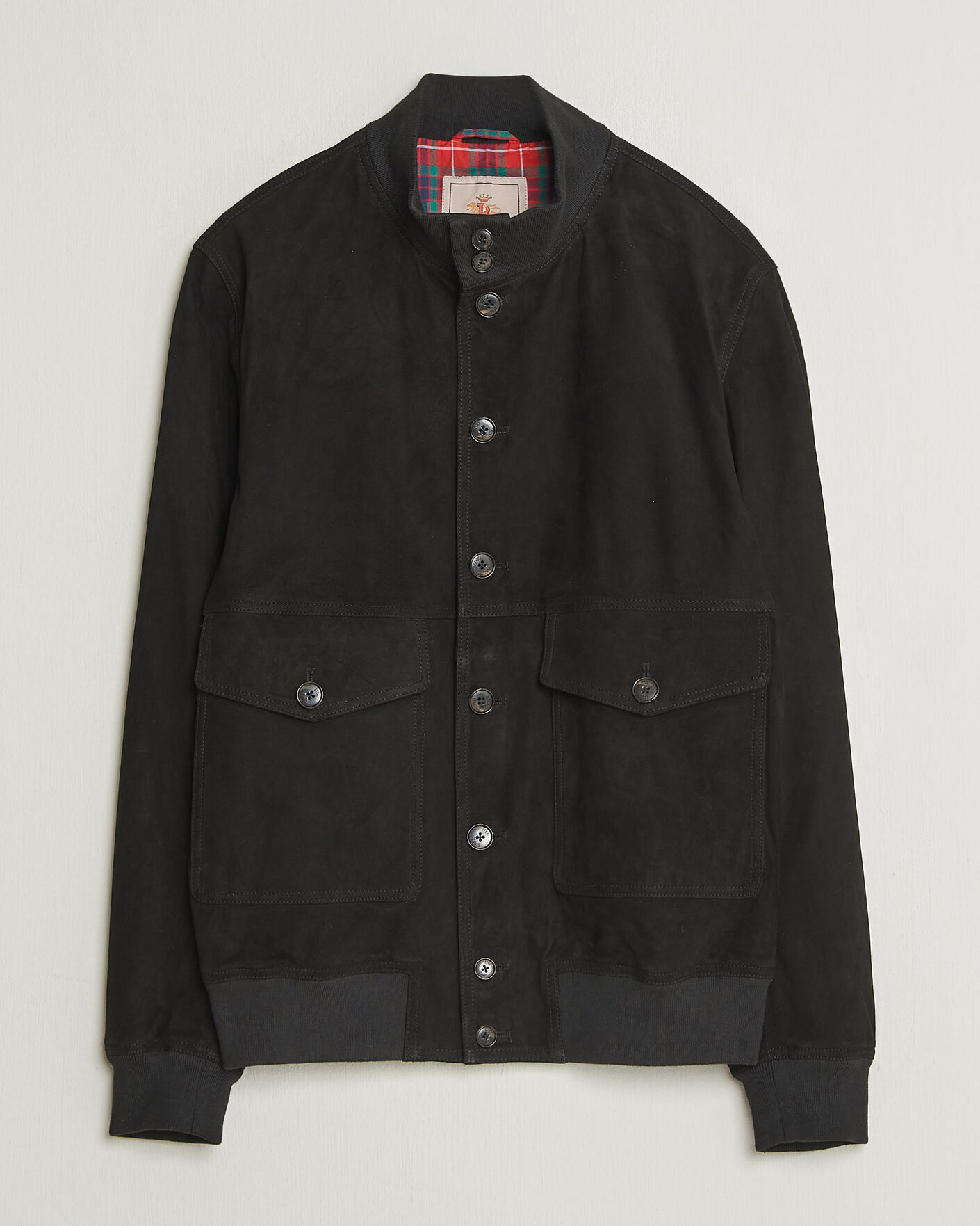 Herren | Jacken | Baracuta | Suede Blouson Jacket Black