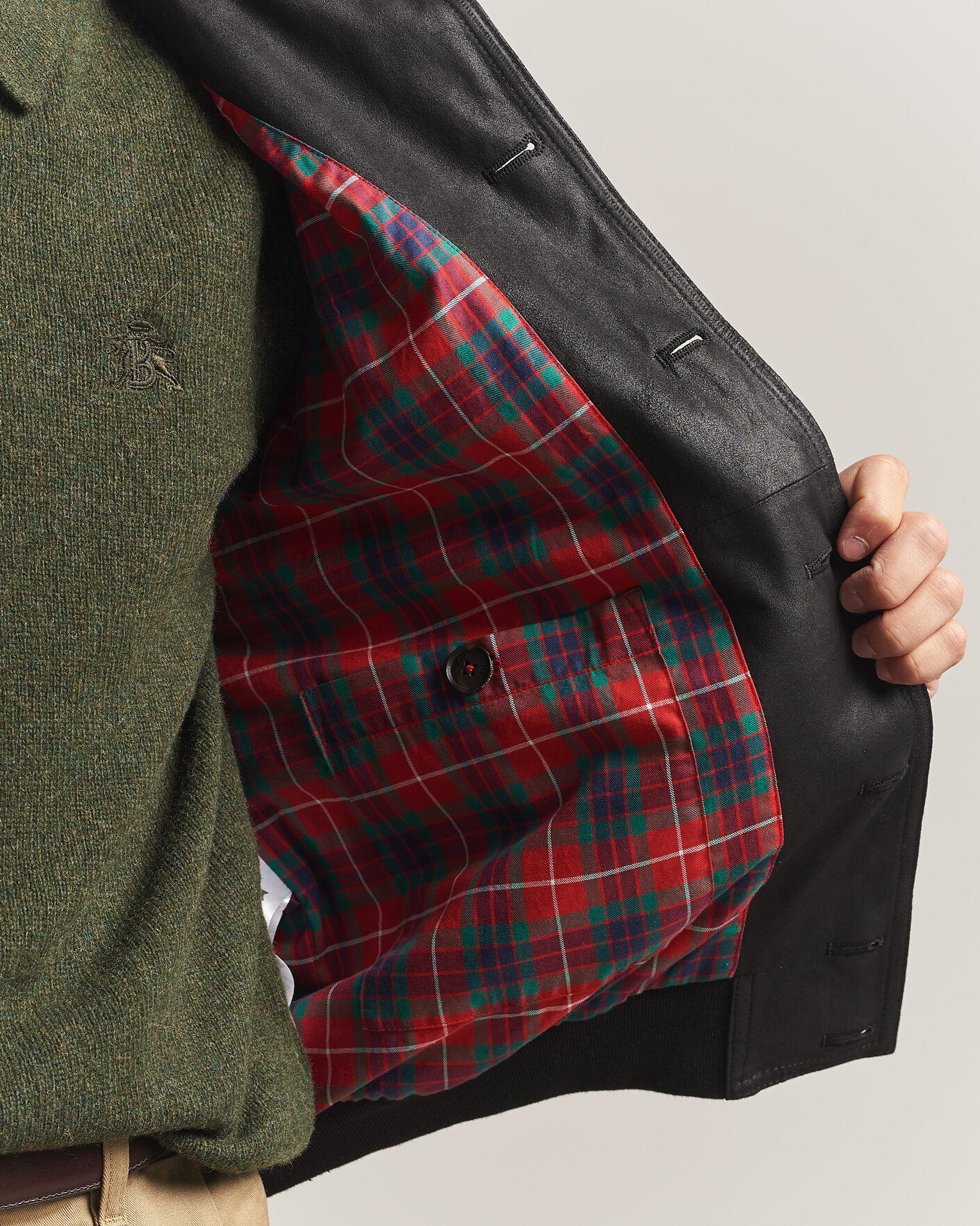 Herren | Jacken | Baracuta | Suede Blouson Jacket Black