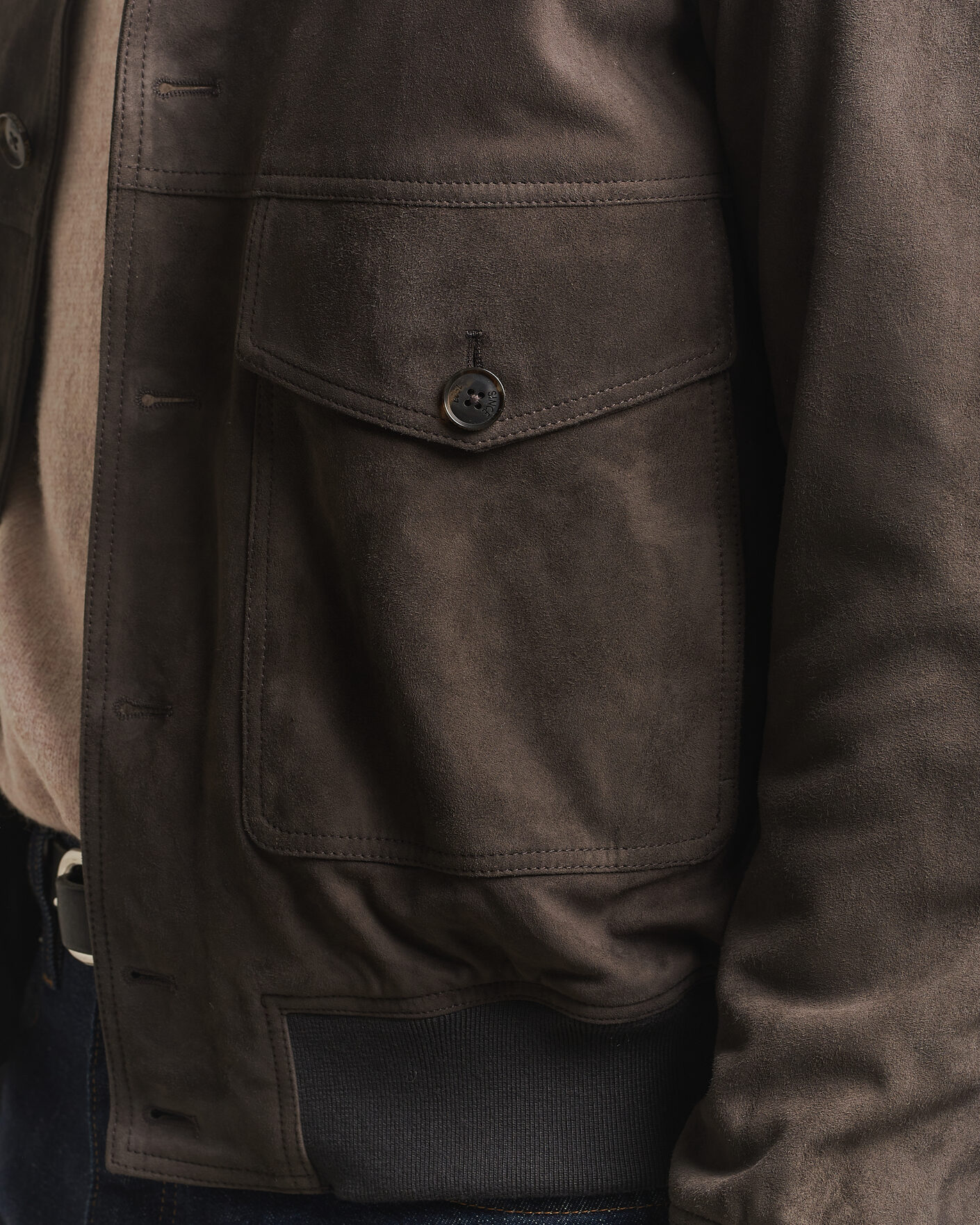 Herren | Jacken | Baracuta | Suede Blouson Jacket December Sky
