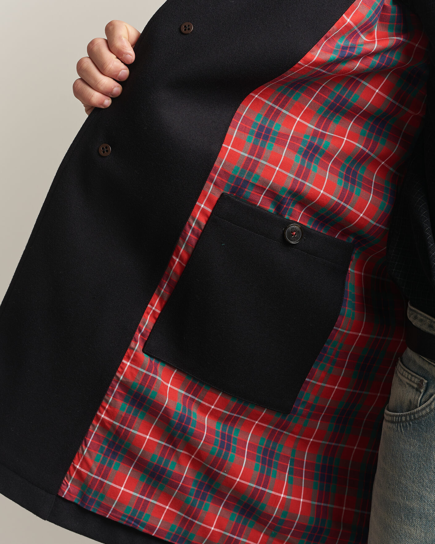Herren | Jacken | Baracuta | G10 Melton Wool Coat Black