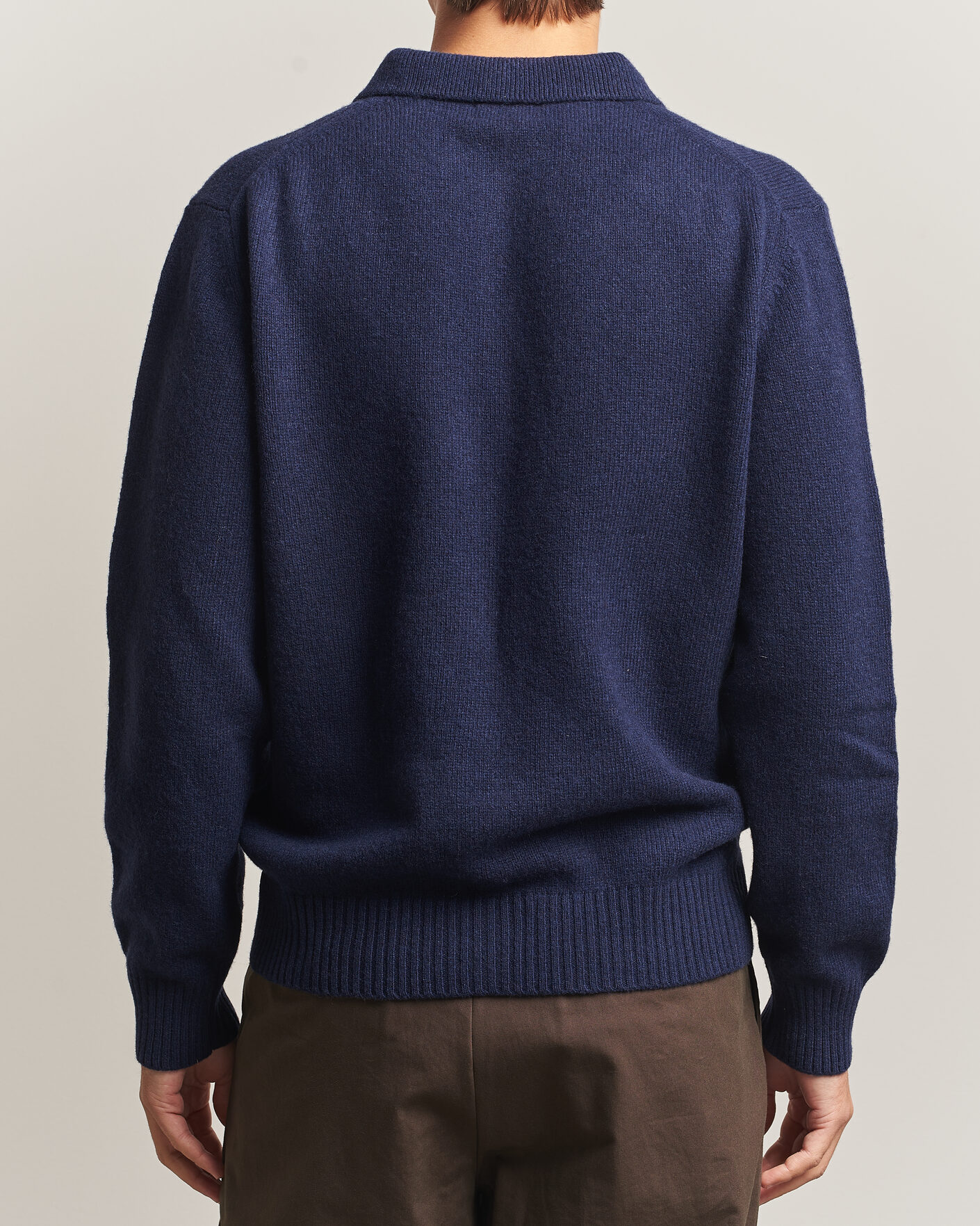 Herren | Pullover | Baracuta | Shetland Polo Navy