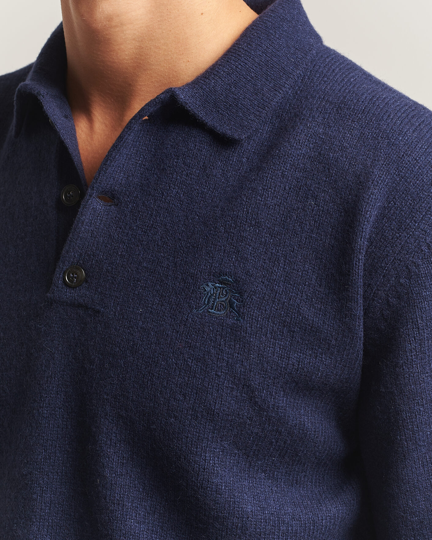 Herren | Pullover | Baracuta | Shetland Polo Navy
