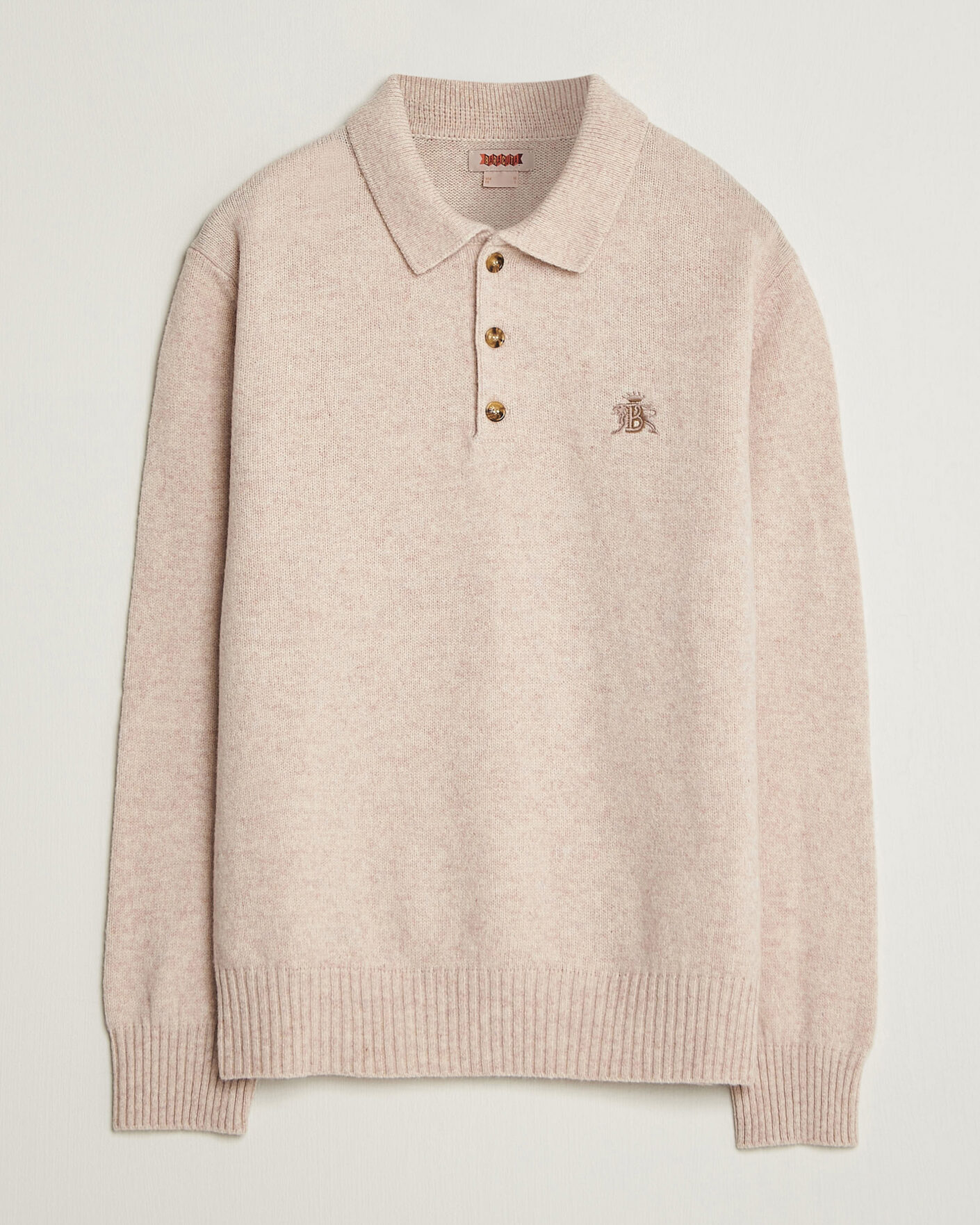 Herren | Pullover | Baracuta | Shetland Polo Antique White