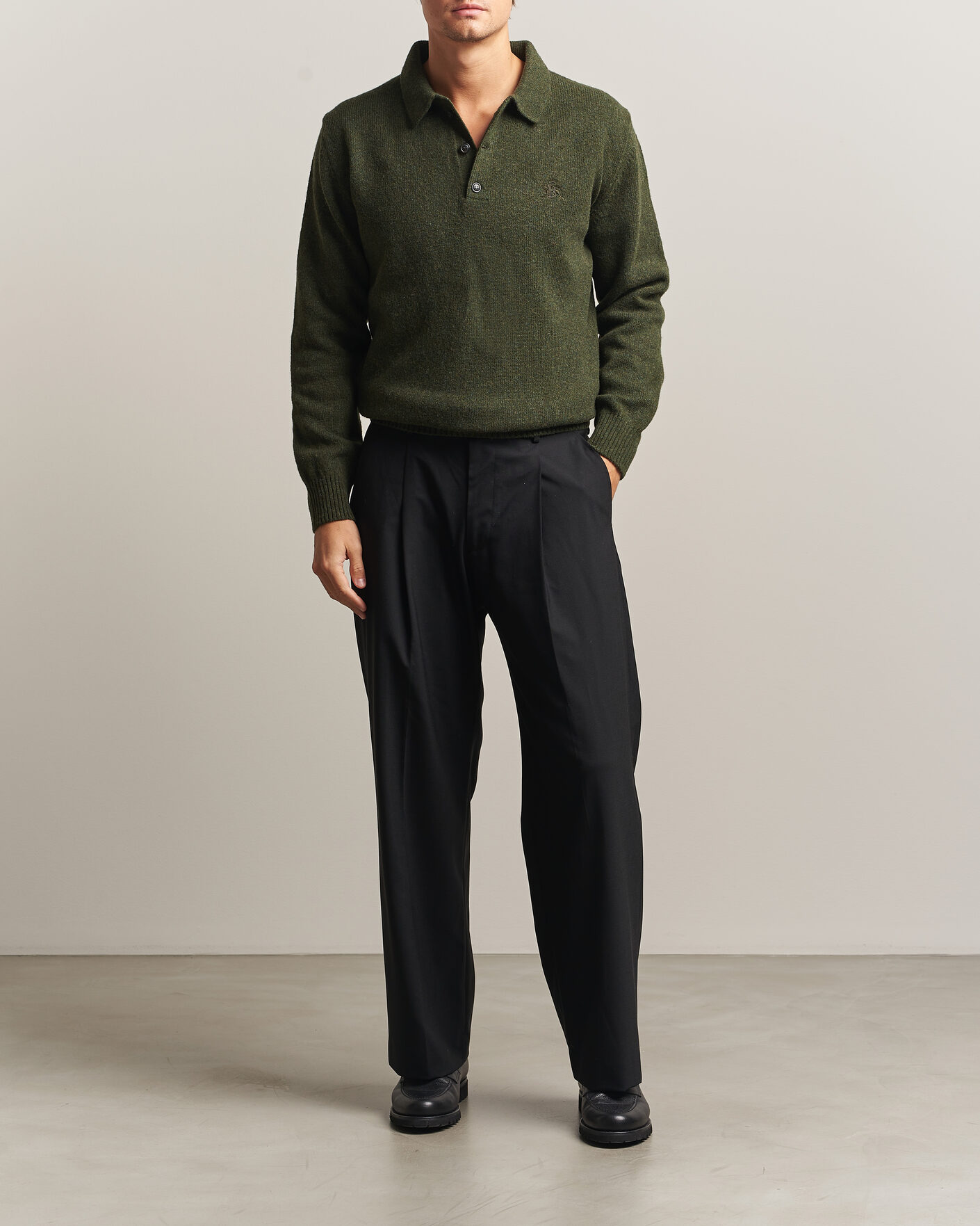 Herren | Pullover | Baracuta | Shetland Polo Beech