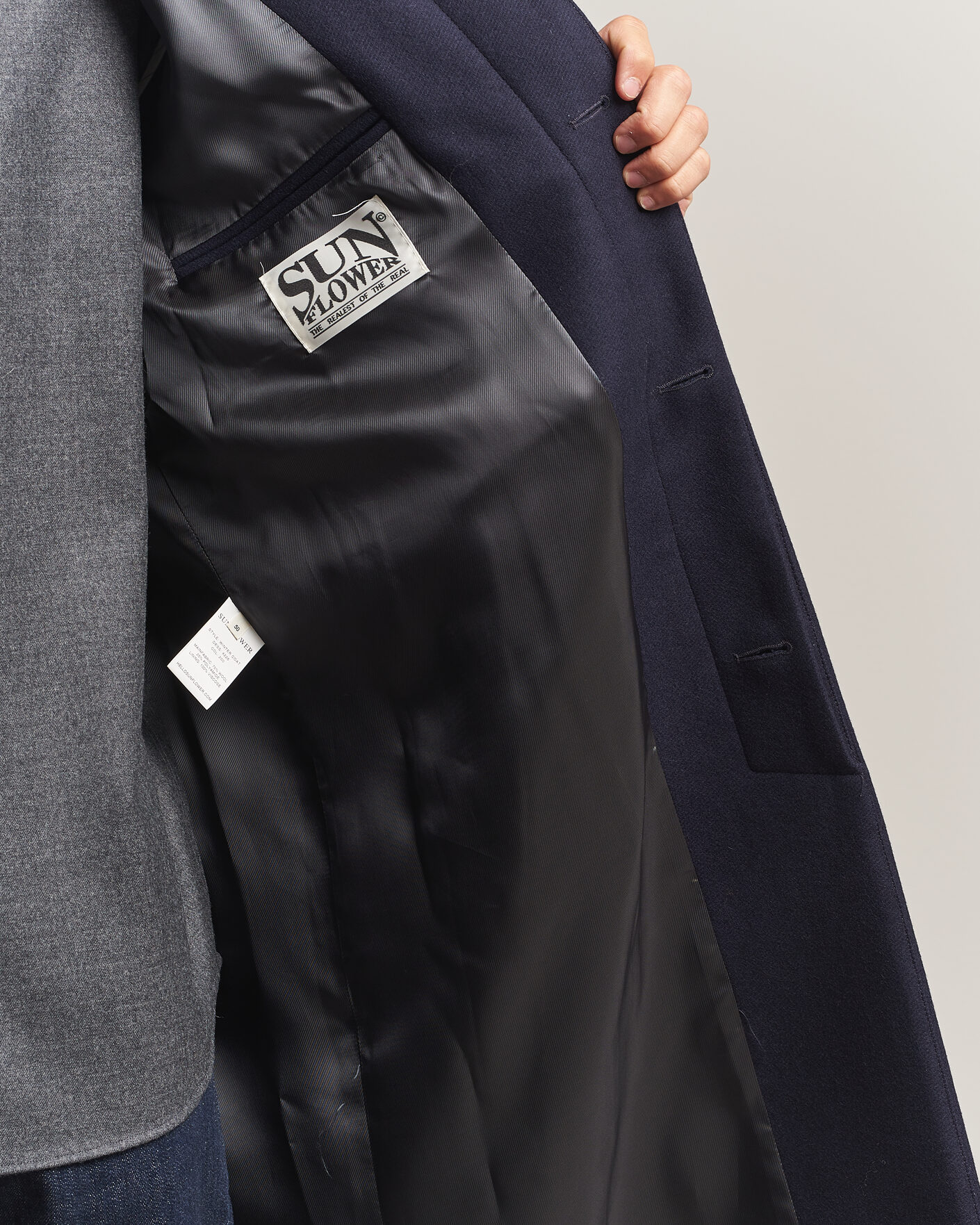 Herren | Jacken | Sunflower | Wool Blend Winter Coat Navy