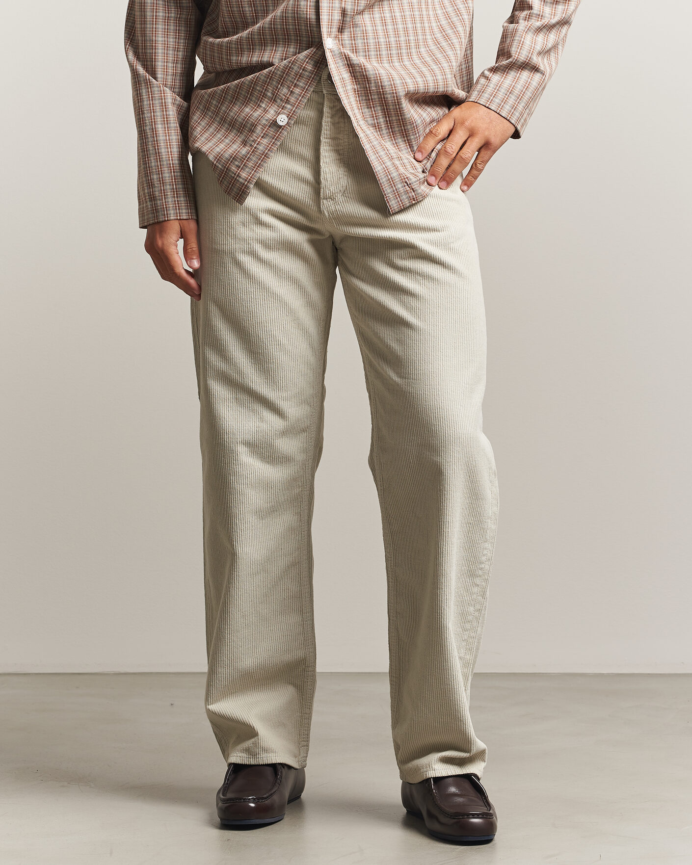 Herren | Jeans | Sunflower | Loose Corduroy Pants Ivory