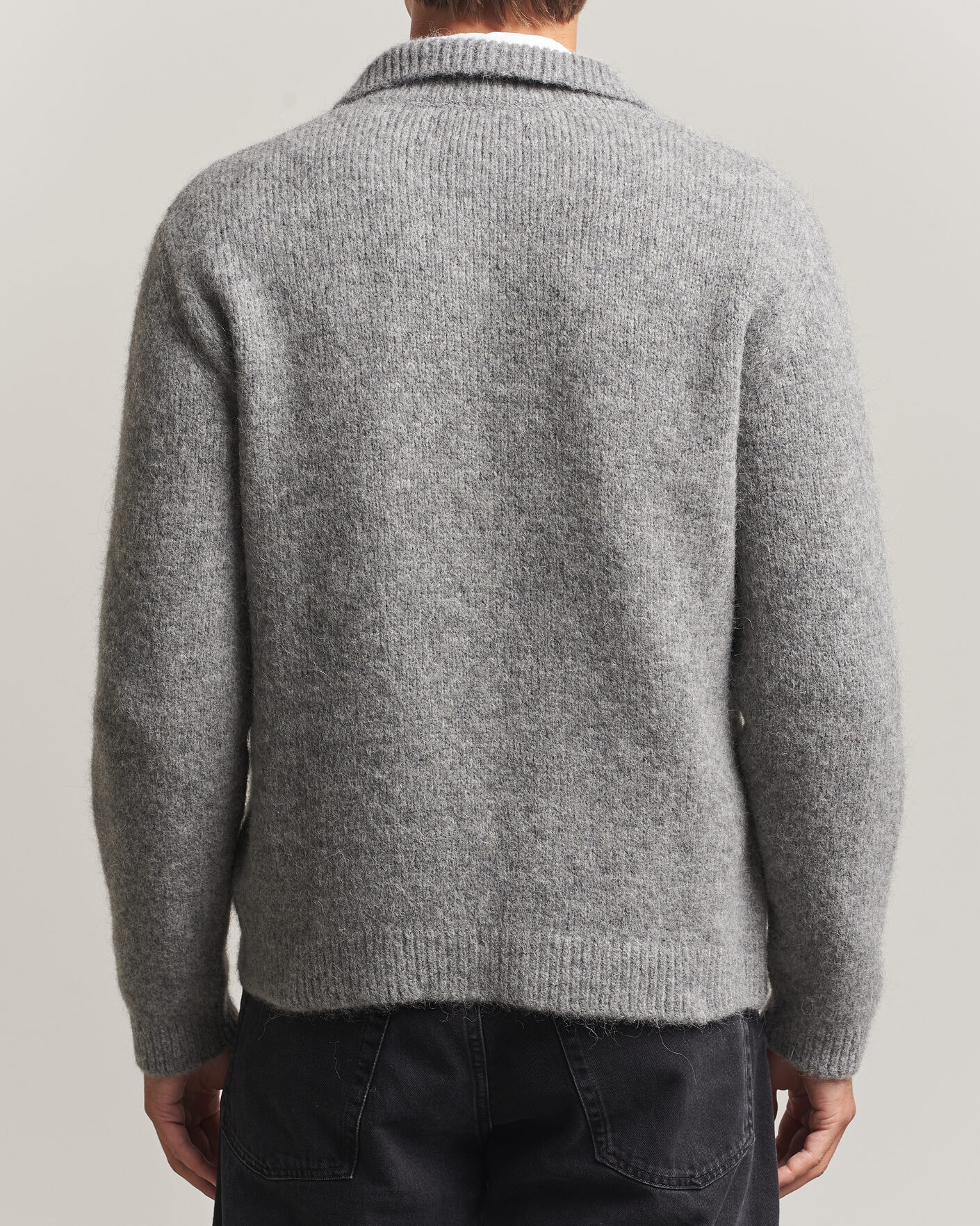 Herren | Pullover | Sunflower | Alpacka Cardigan Grey Melange
