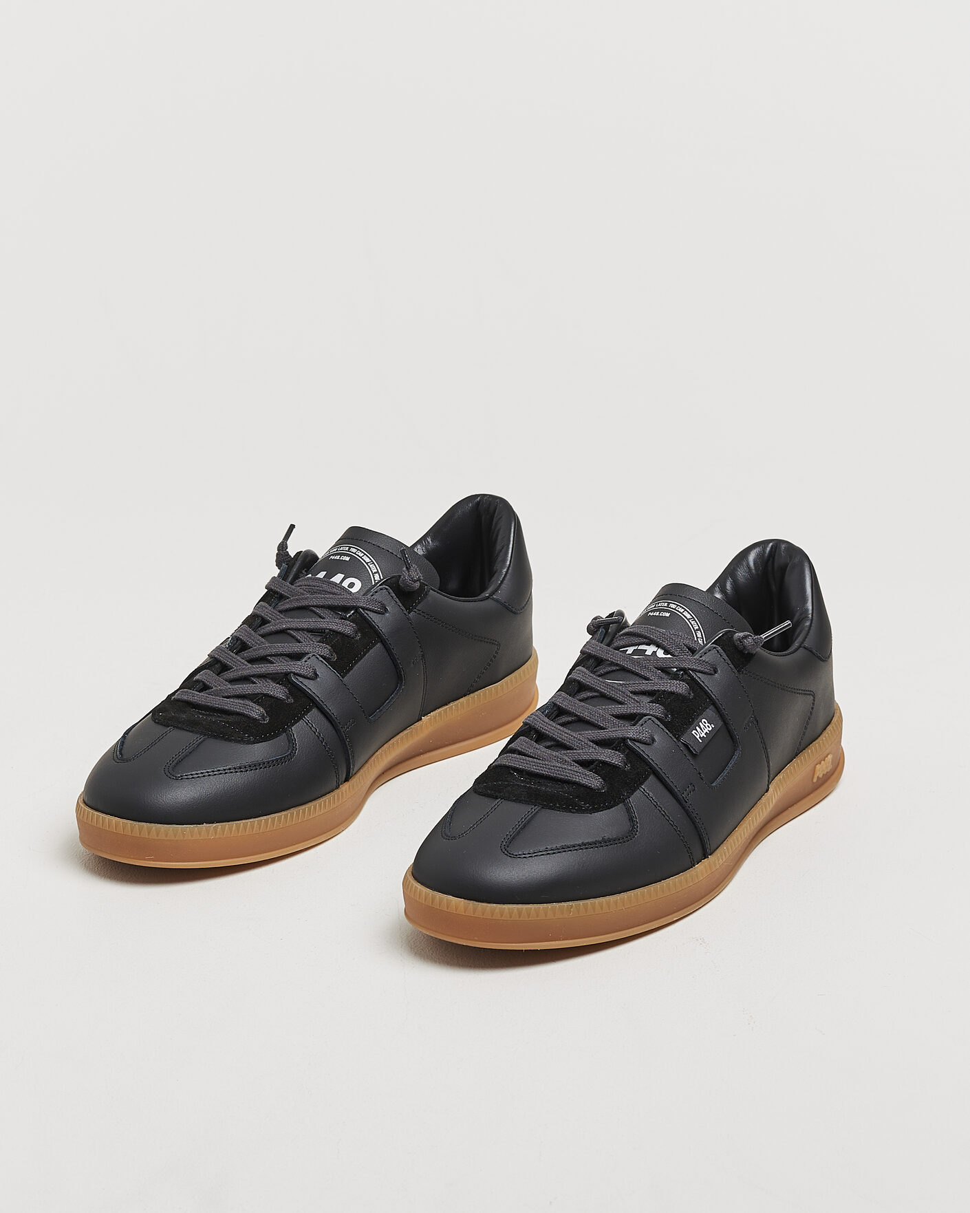 Herren | Sneaker | P448 | Monza Leather/Suede Sneaker Black