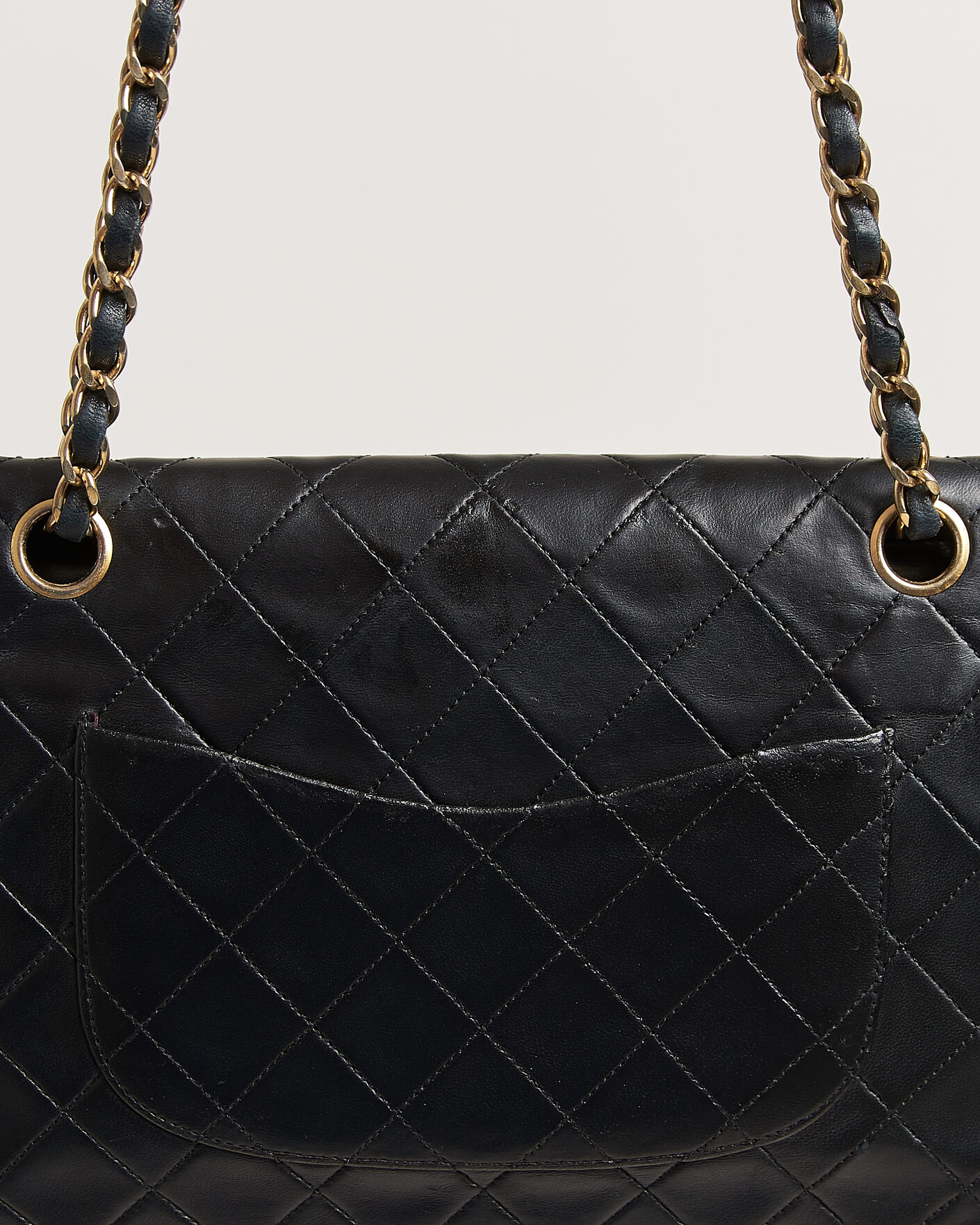 Herren | Pre-Owned & Vintage Bags | Chanel Pre-Owned | Classic Medium Double Flap Bag Lambskin Black