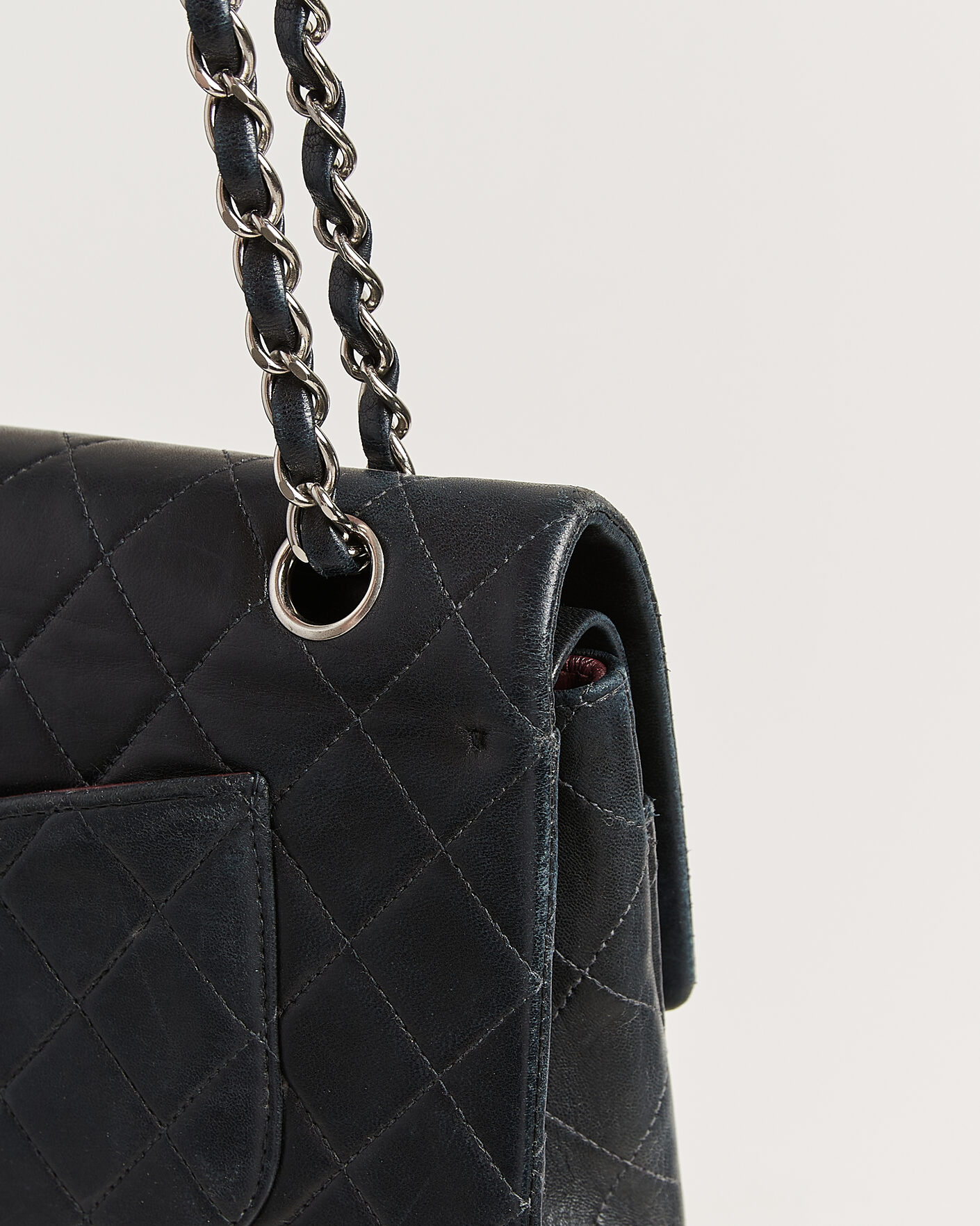 Herren | Pre-Owned & Vintage Bags | Chanel Pre-Owned | Classic Medium Double Flap Bag Lambskin Black