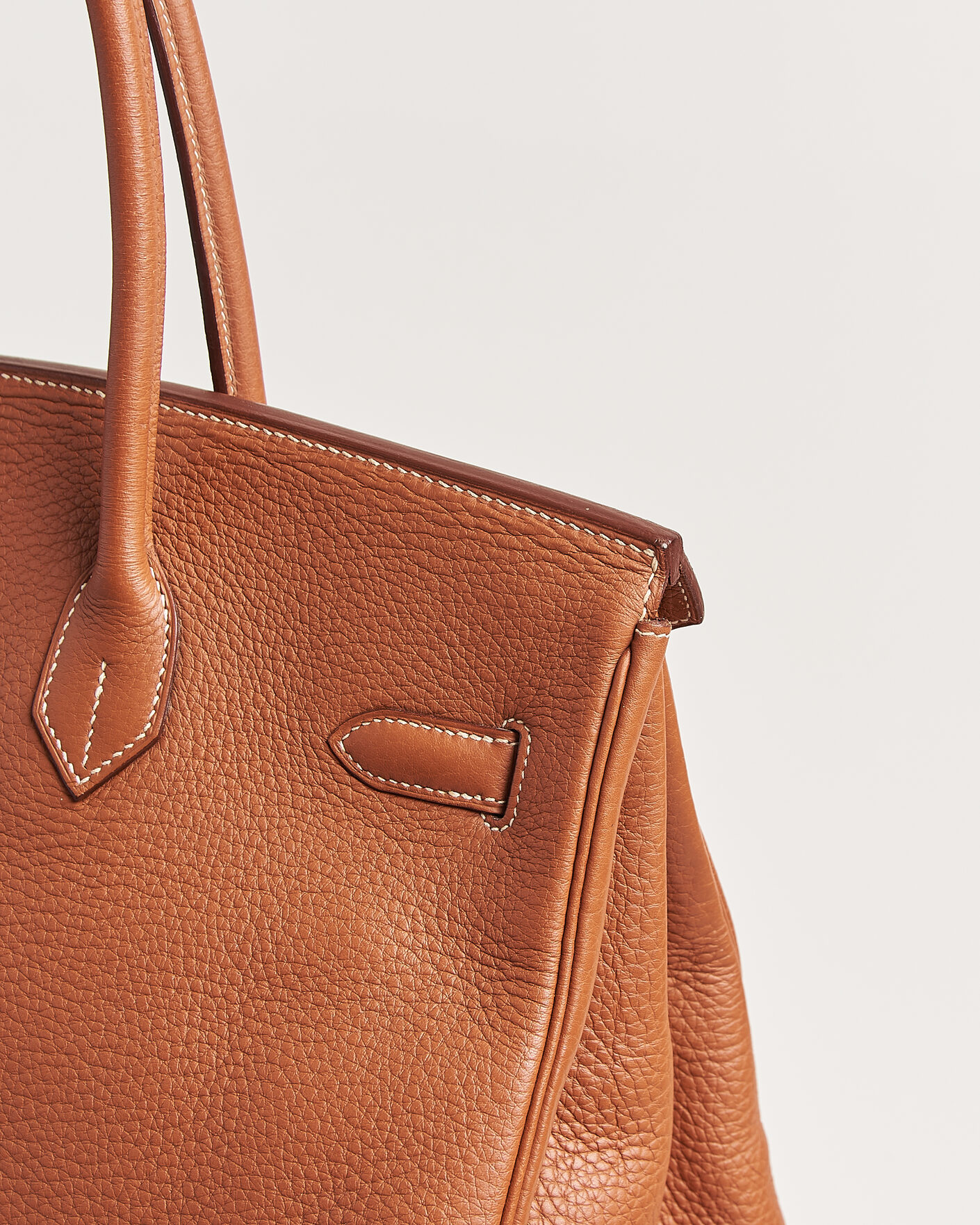 Herren | Pre-Owned & Vintage Bags | Hermès Pre-Owned | Birkin 35 Togo Leather Cognac Brown