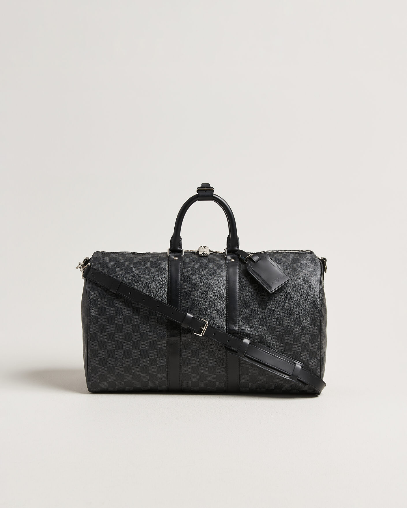 Herren | Pre-Owned & Vintage Bags | Louis Vuitton Pre-Owned | Keepall 45 Bandouliére Damier graphite