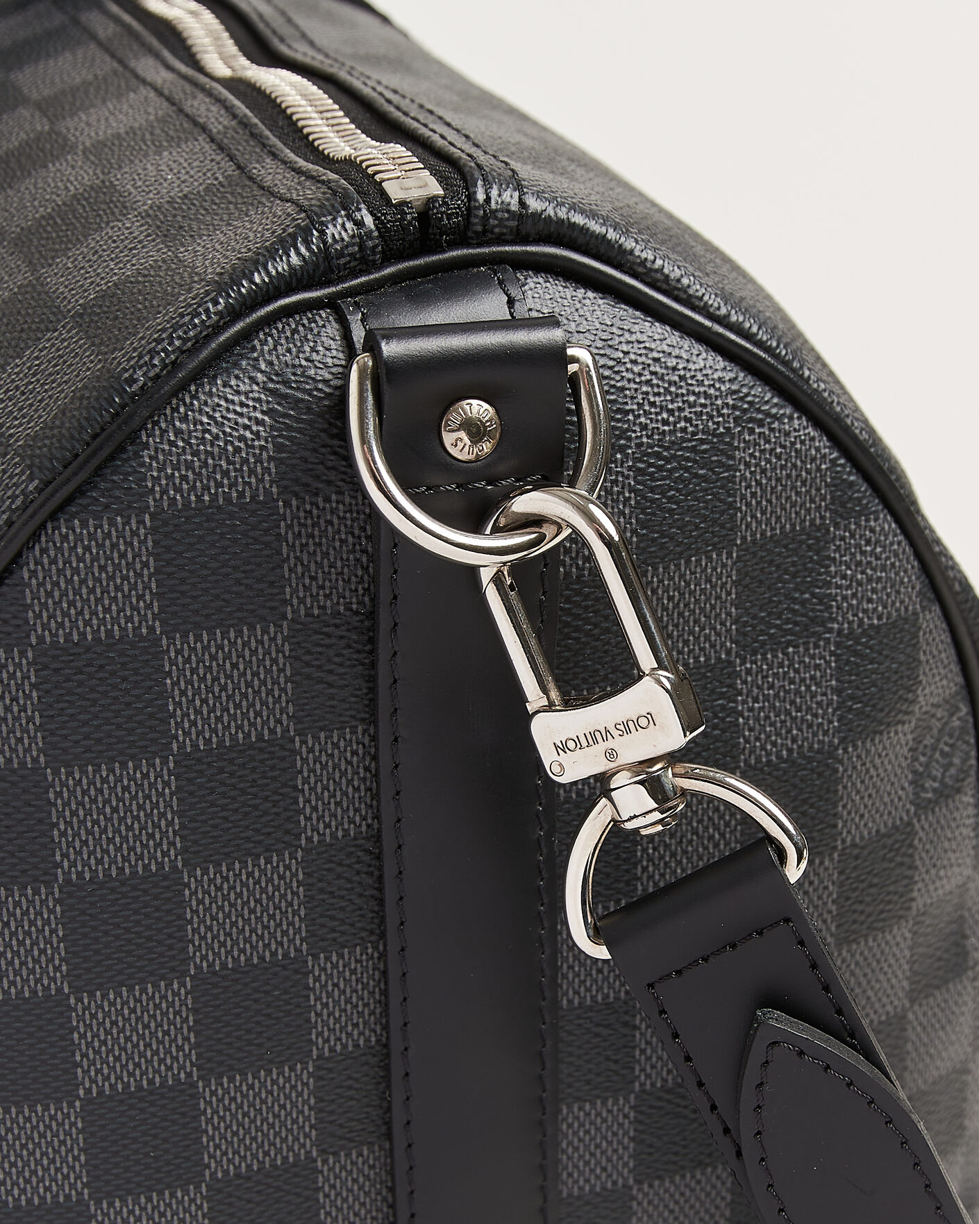 Herren | Pre-Owned & Vintage Bags | Louis Vuitton Pre-Owned | Keepall 45 Bandouliére Damier graphite