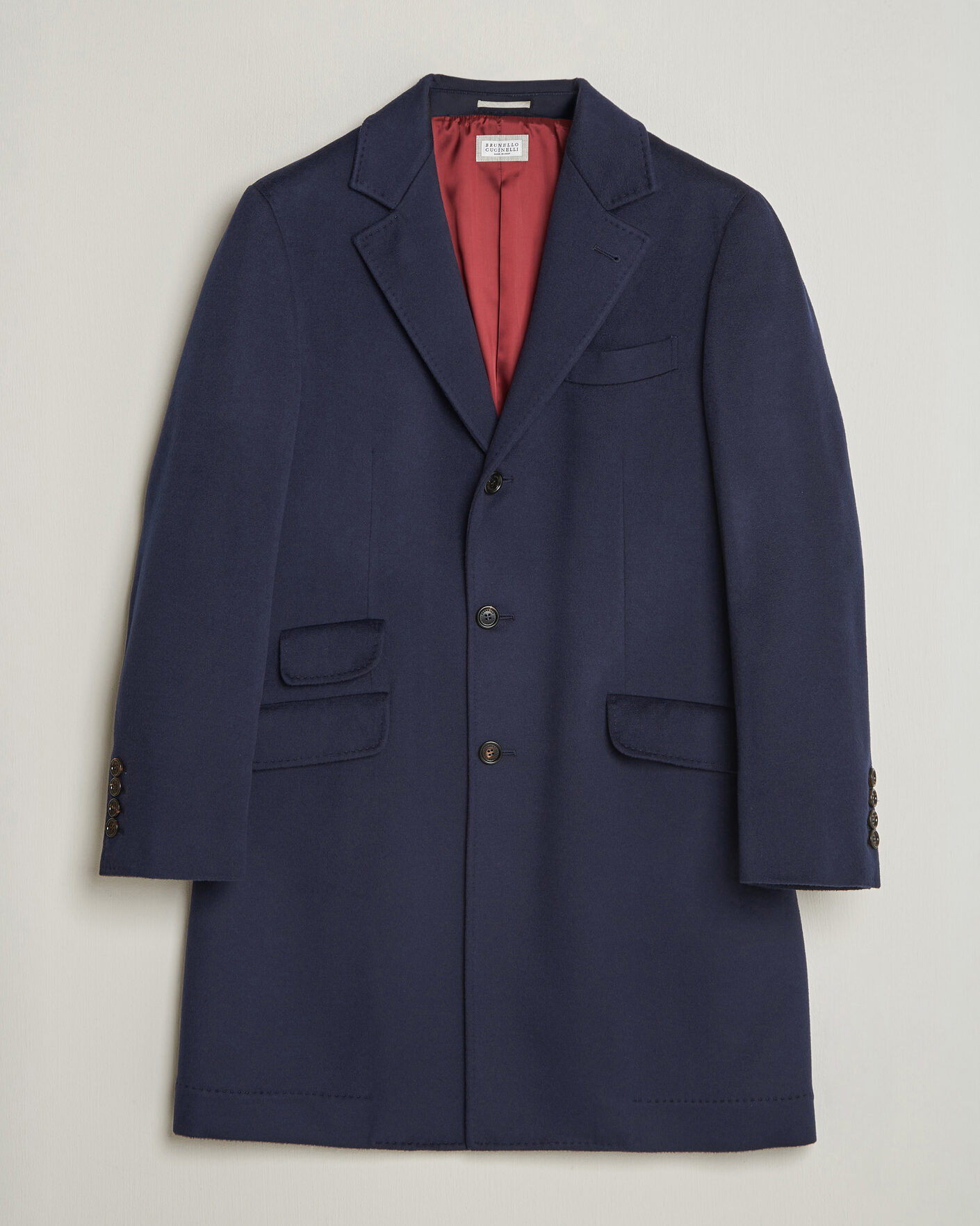 Herren | Jacken | Brunello Cucinelli | Soft Wool Coat Navy